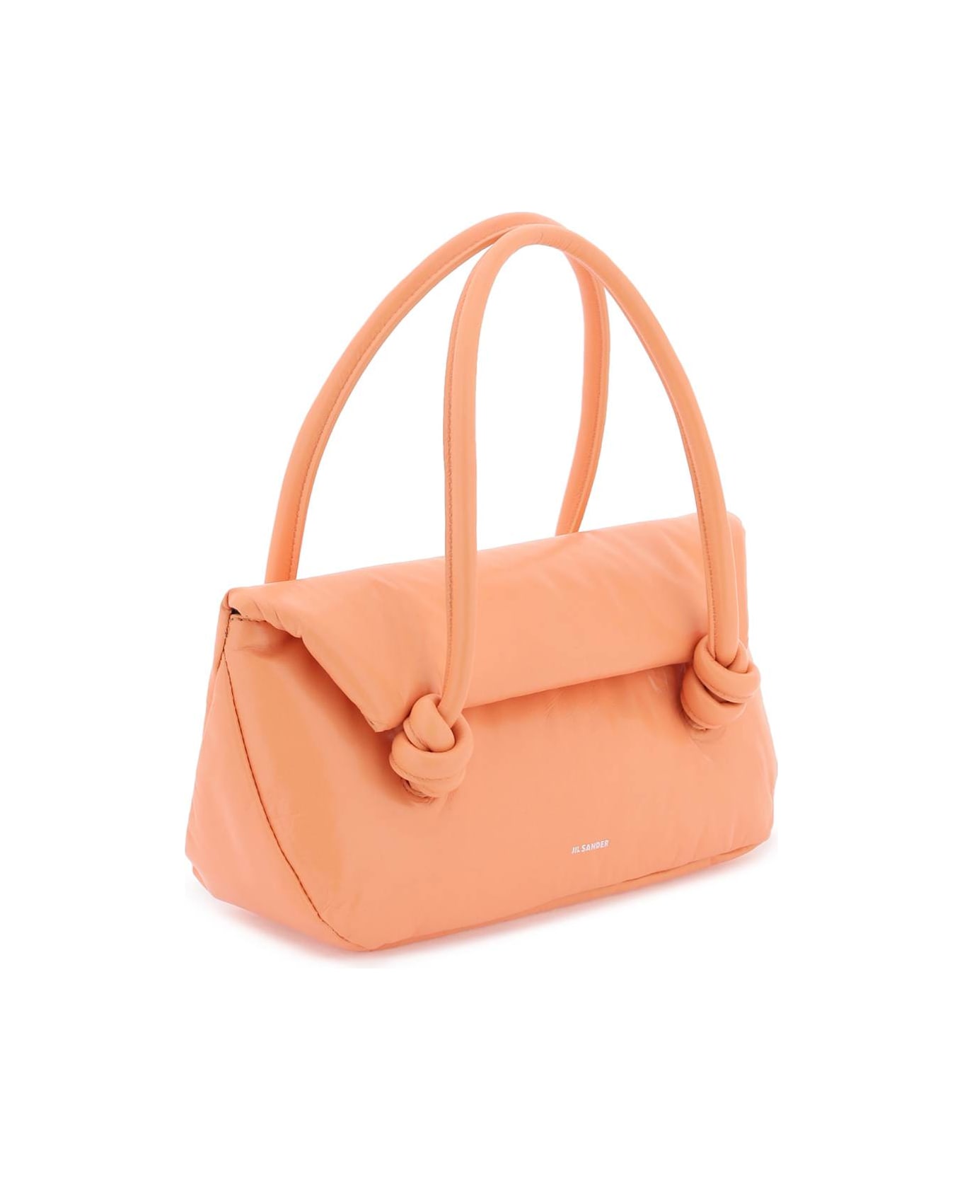 Jil Sander Patent Leather Small Shoulder Bag - PEACH PEARL (Pink)