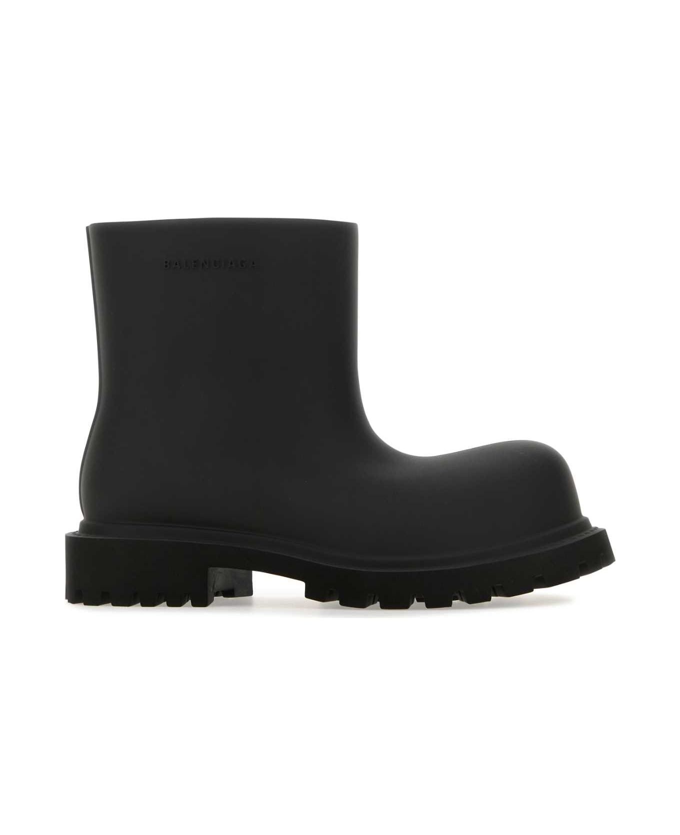 Balenciaga Black Eva Steroid Ankle Boots