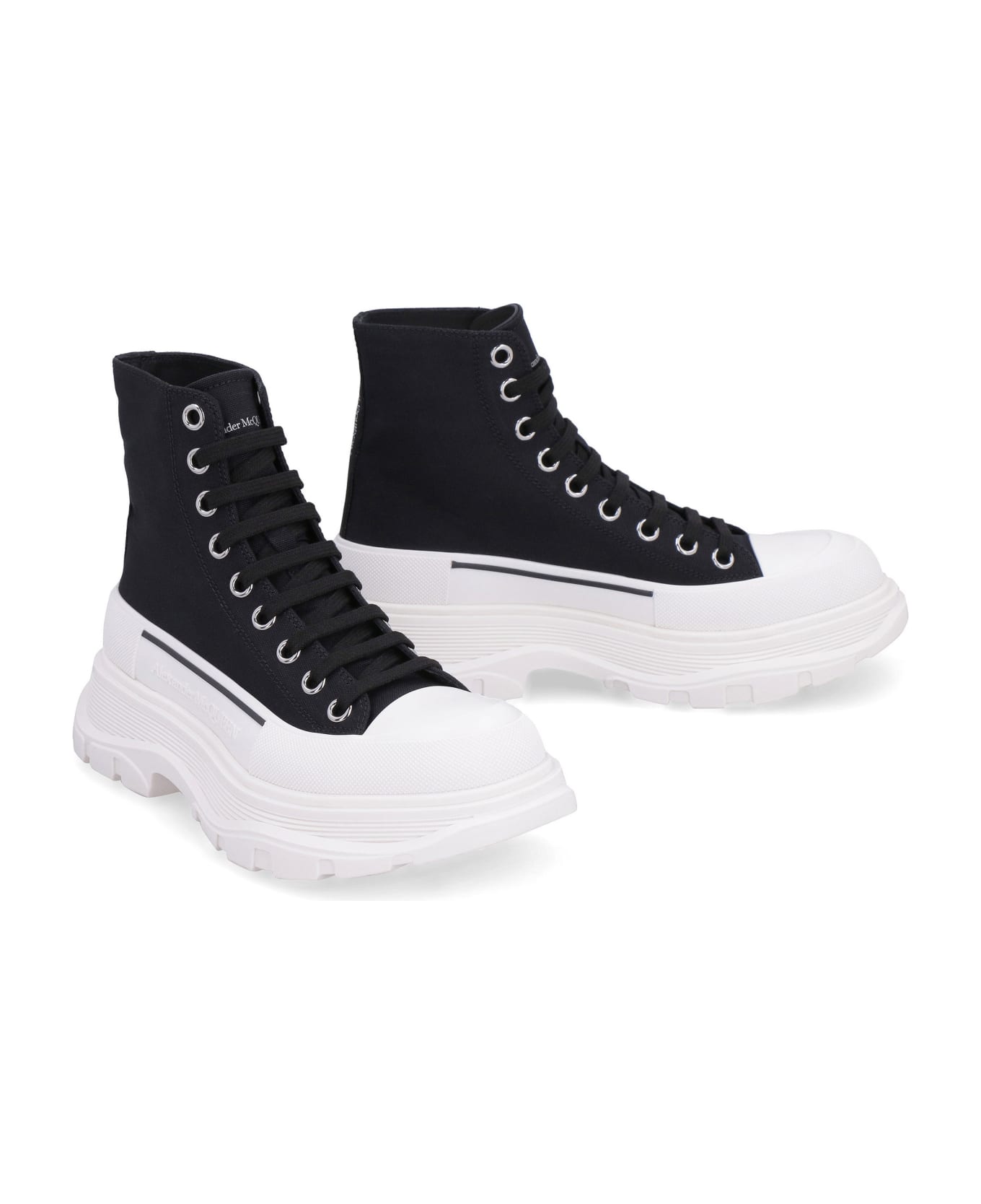 Alexander McQueen Tread Slick Chunky Sneakers - black