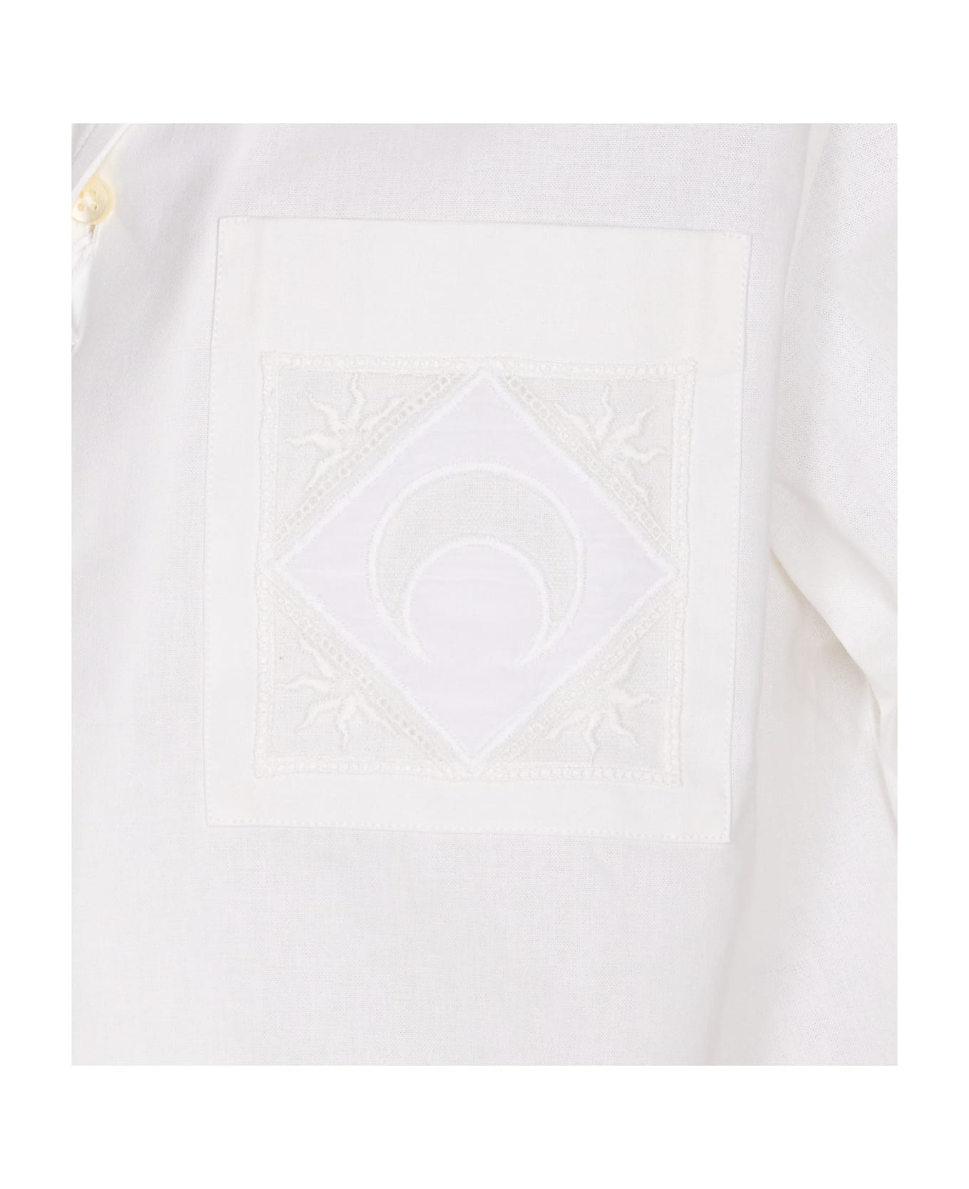 Marine Serre Regenerated Household Shirt - White