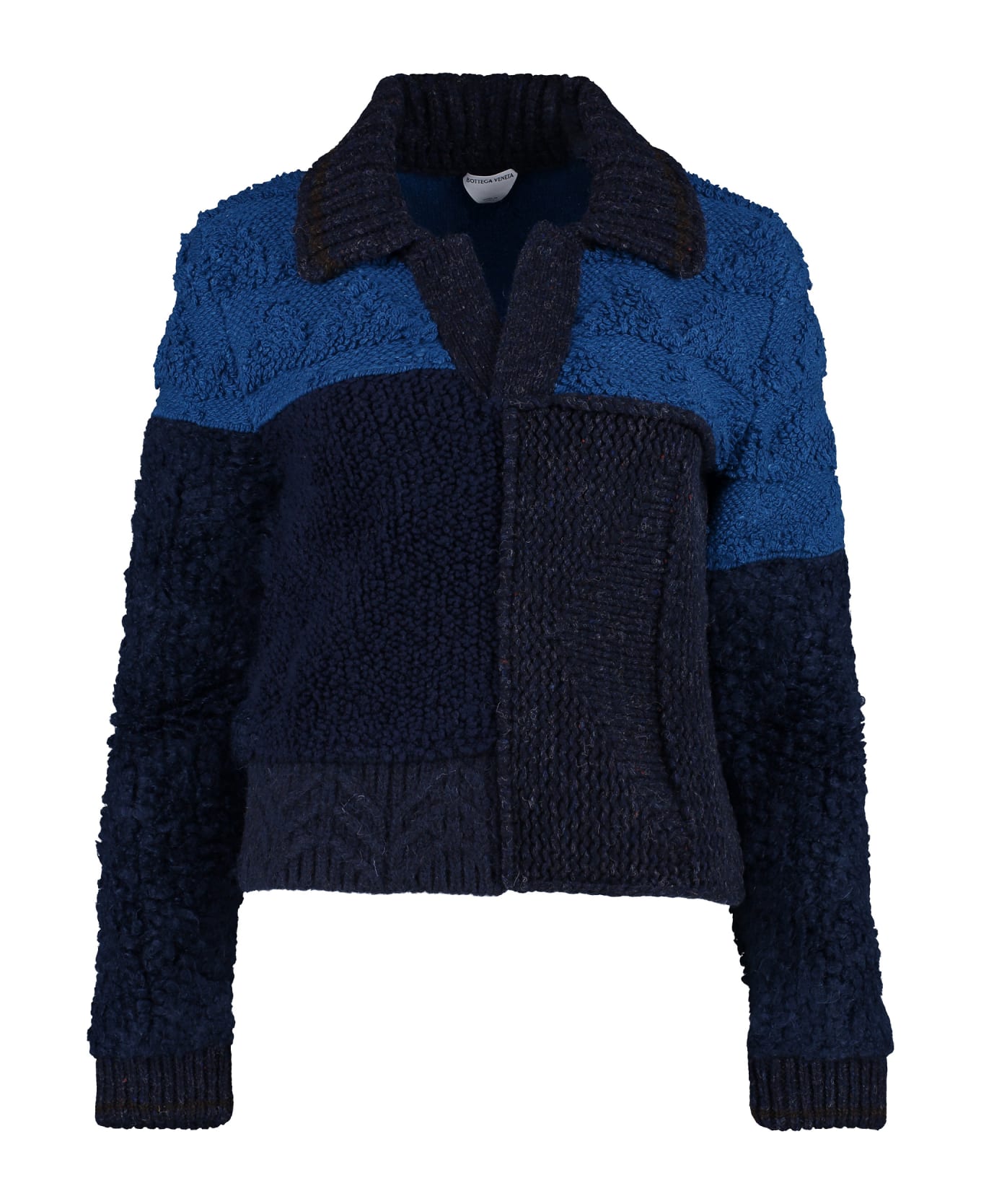 Bottega Veneta Wool V-neck Sweater - blue カーディガン