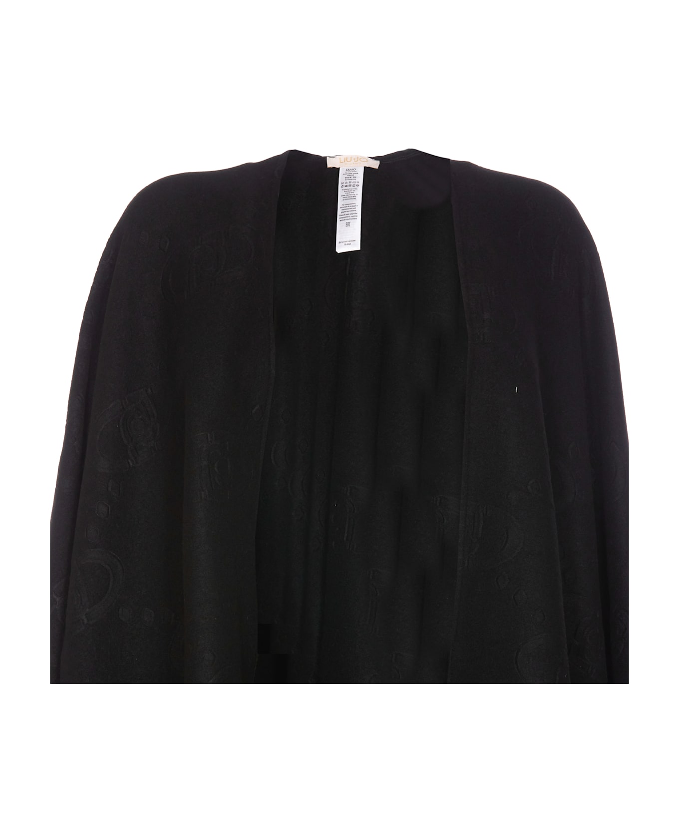 Liu-Jo Logo Poncho - Black