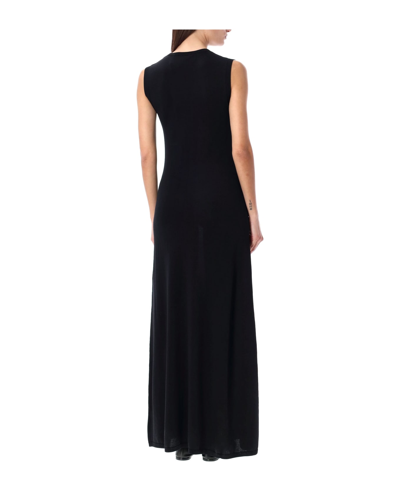 Róhe Knitted Long Dress - BLACK