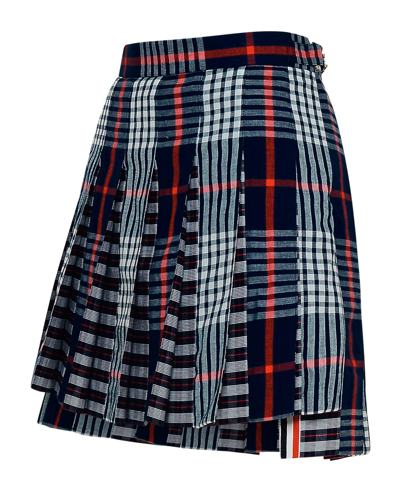 Thom Browne Blue Cotton Skirt - Multicolor