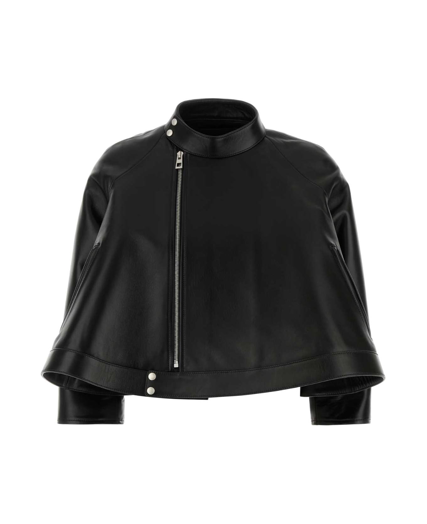 ジャケット Loewe Black Leather Blazer Leather jacket in black - Loewe | Mytheresa