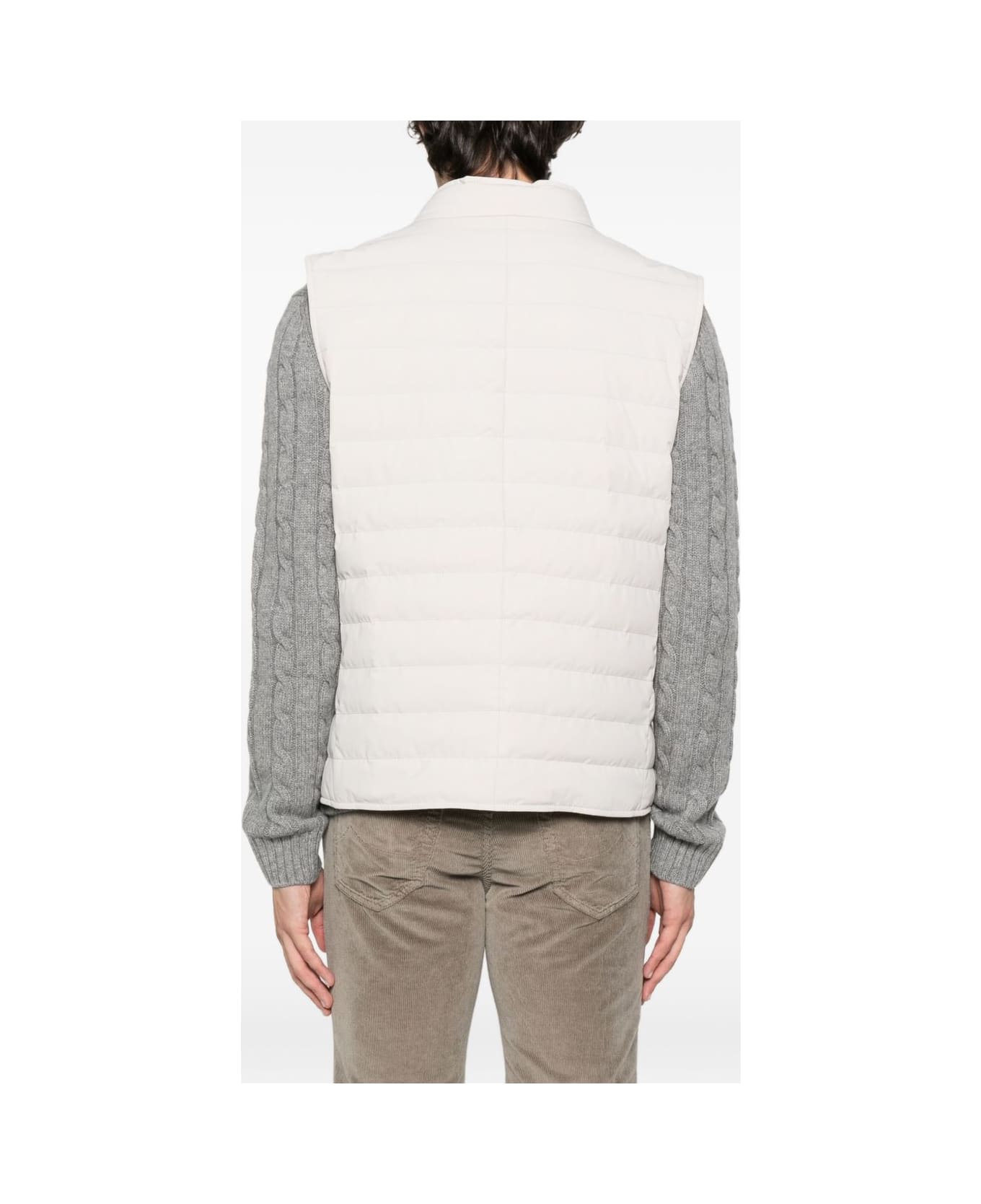 Brunello Cucinelli Nylon Down Vest - White