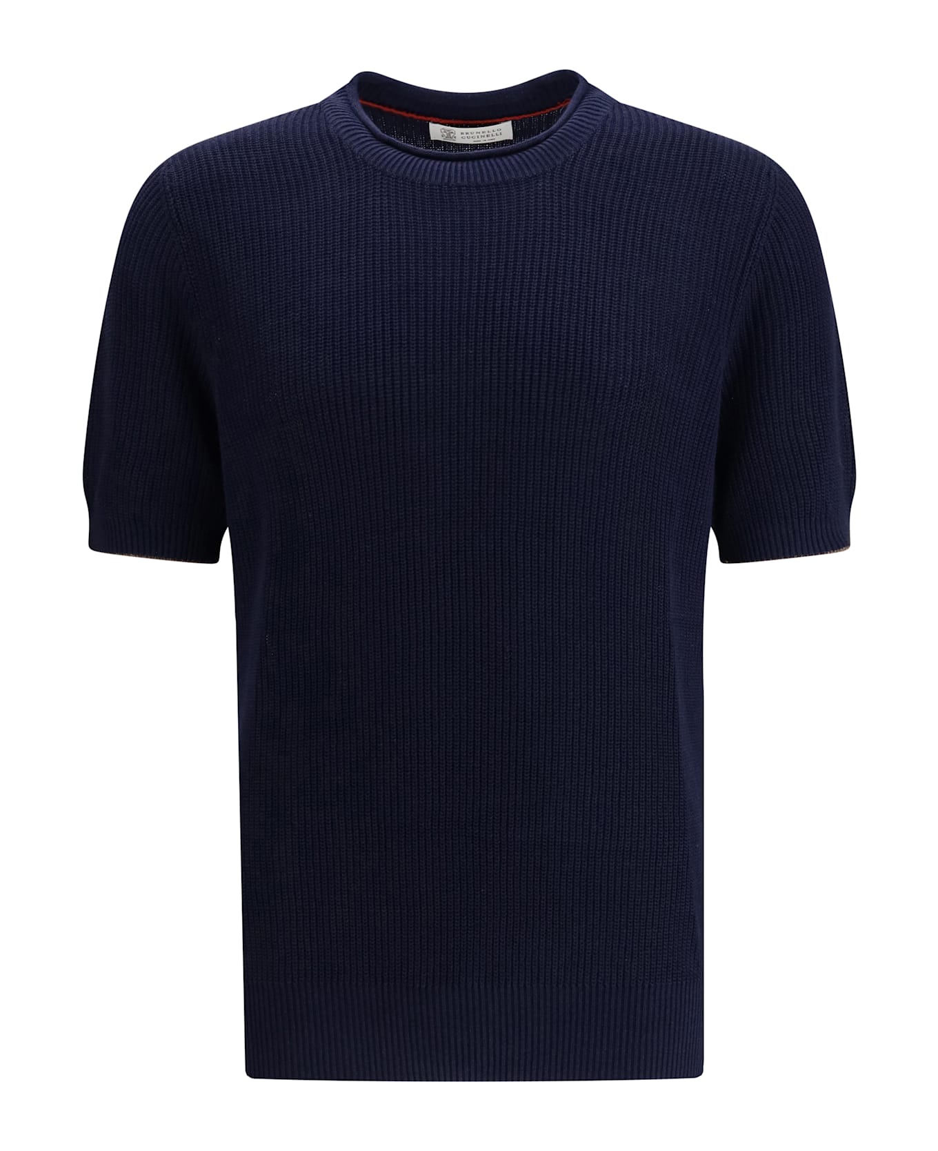 Brunello Cucinelli Cotton And Linen Knit T-shirt