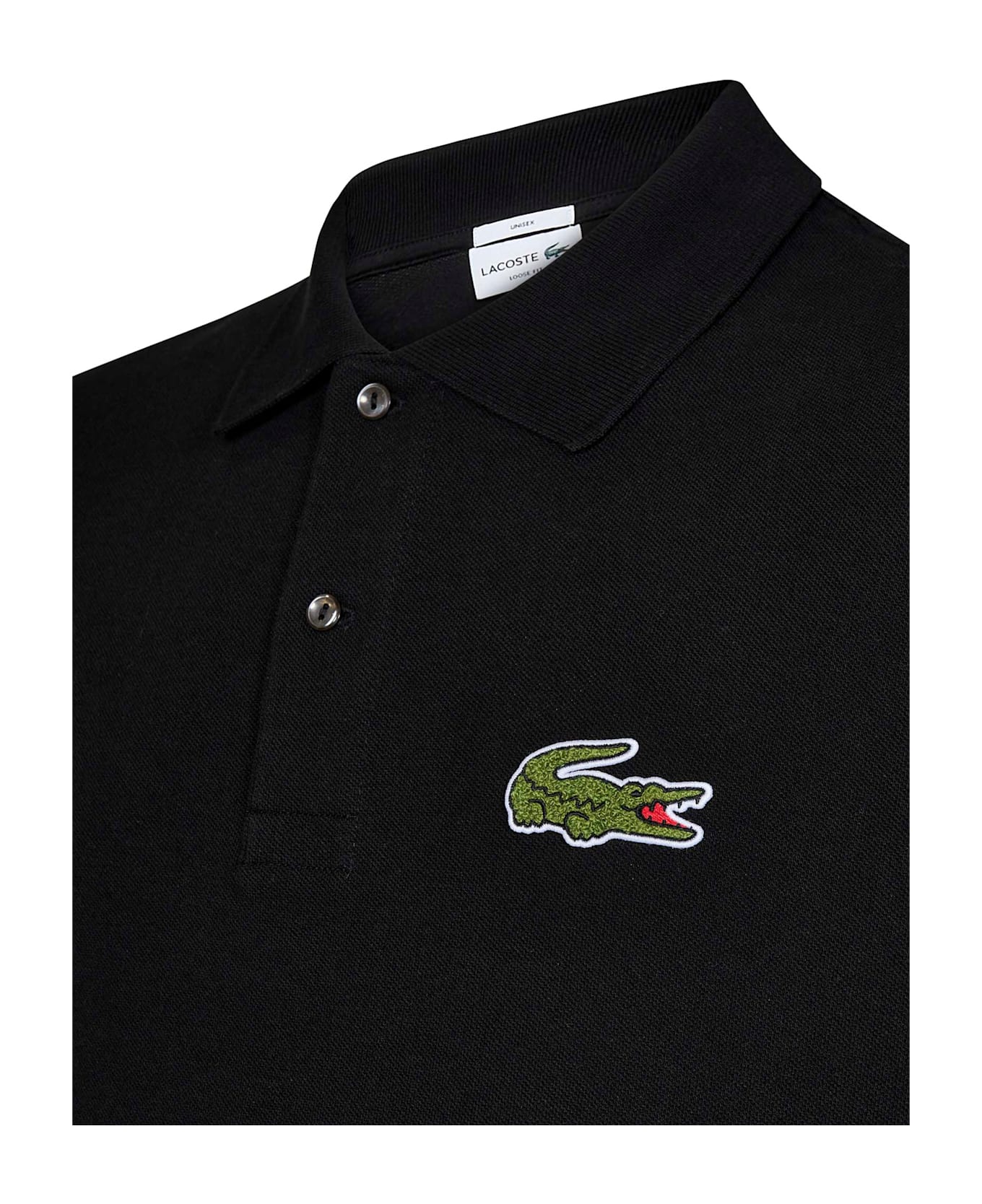 Lacoste Original L.12.12 Loose Fit Polo Shirt - Black