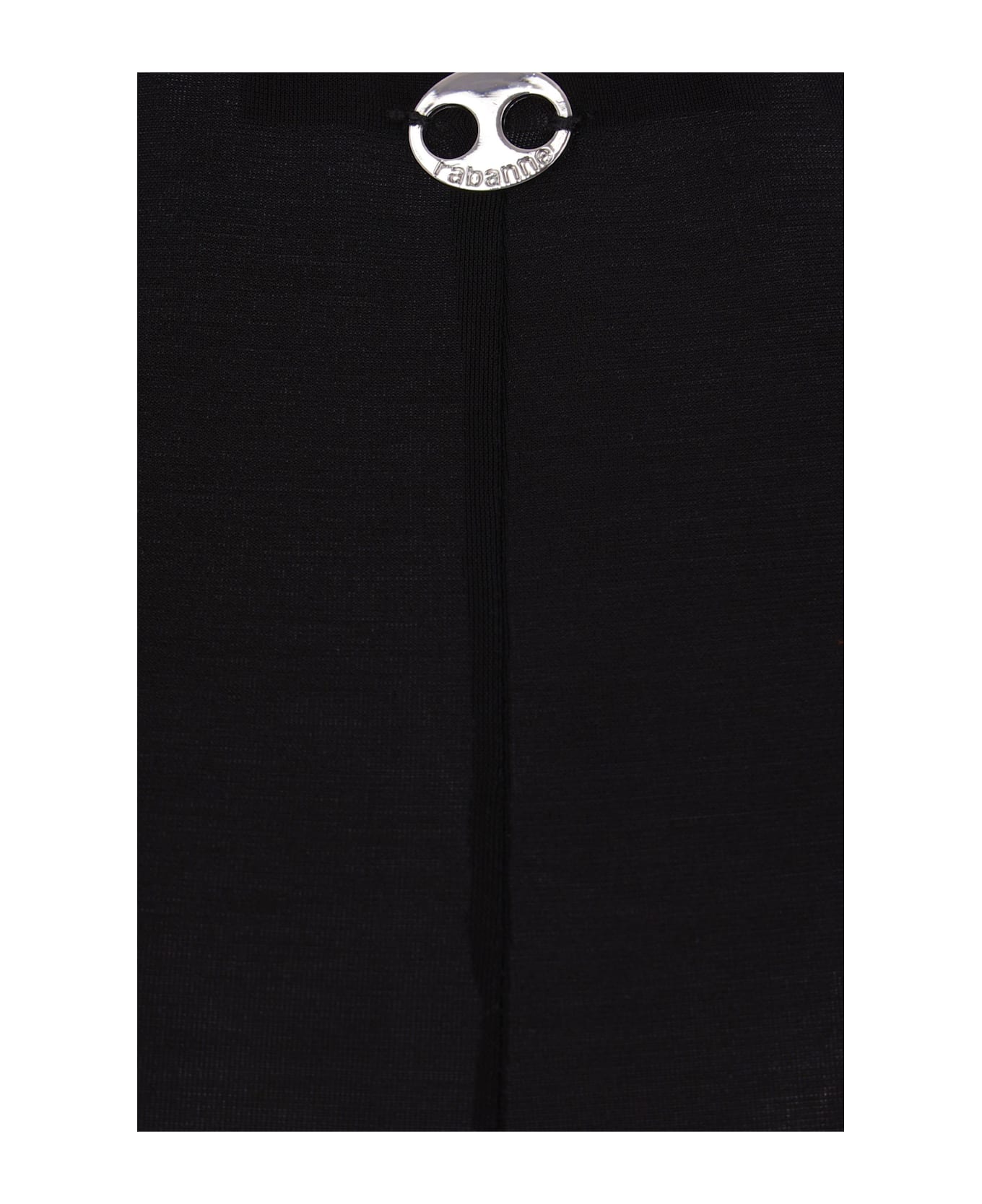Paco Rabanne Long Skirt With Eyelets - BLACK