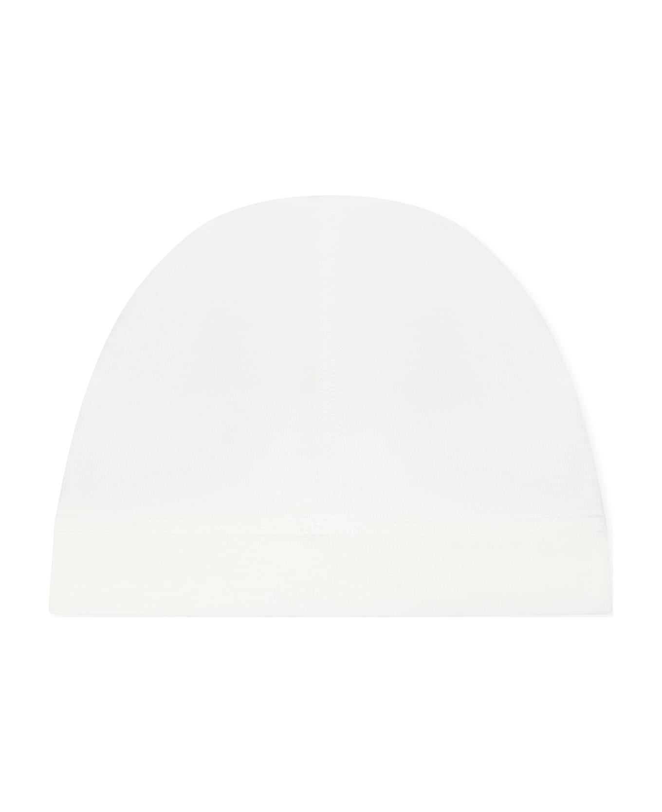 Petit Bateau White Hat For Babykids With Logo - White