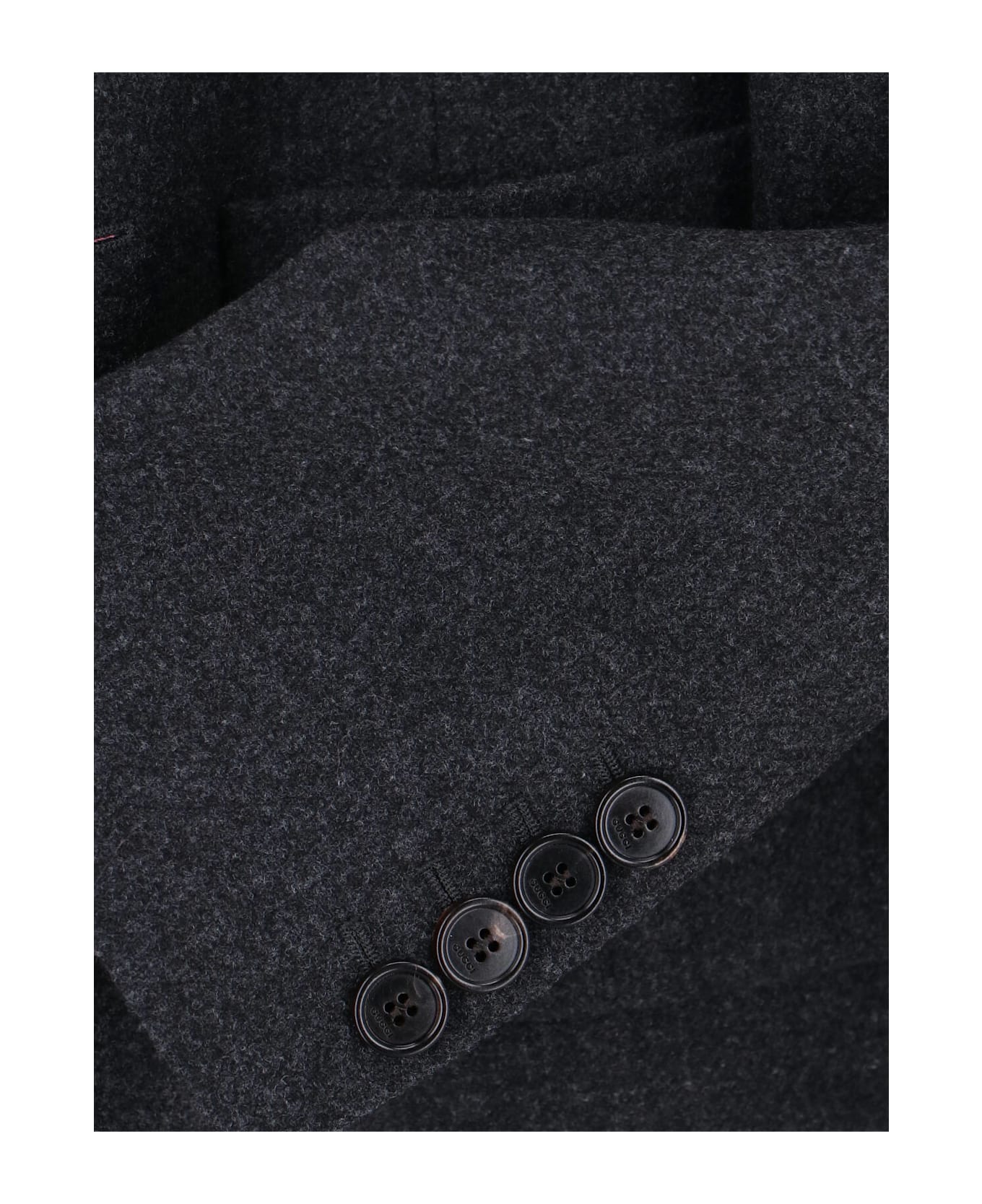 Gucci Short Single-breasted Blazer - Gray