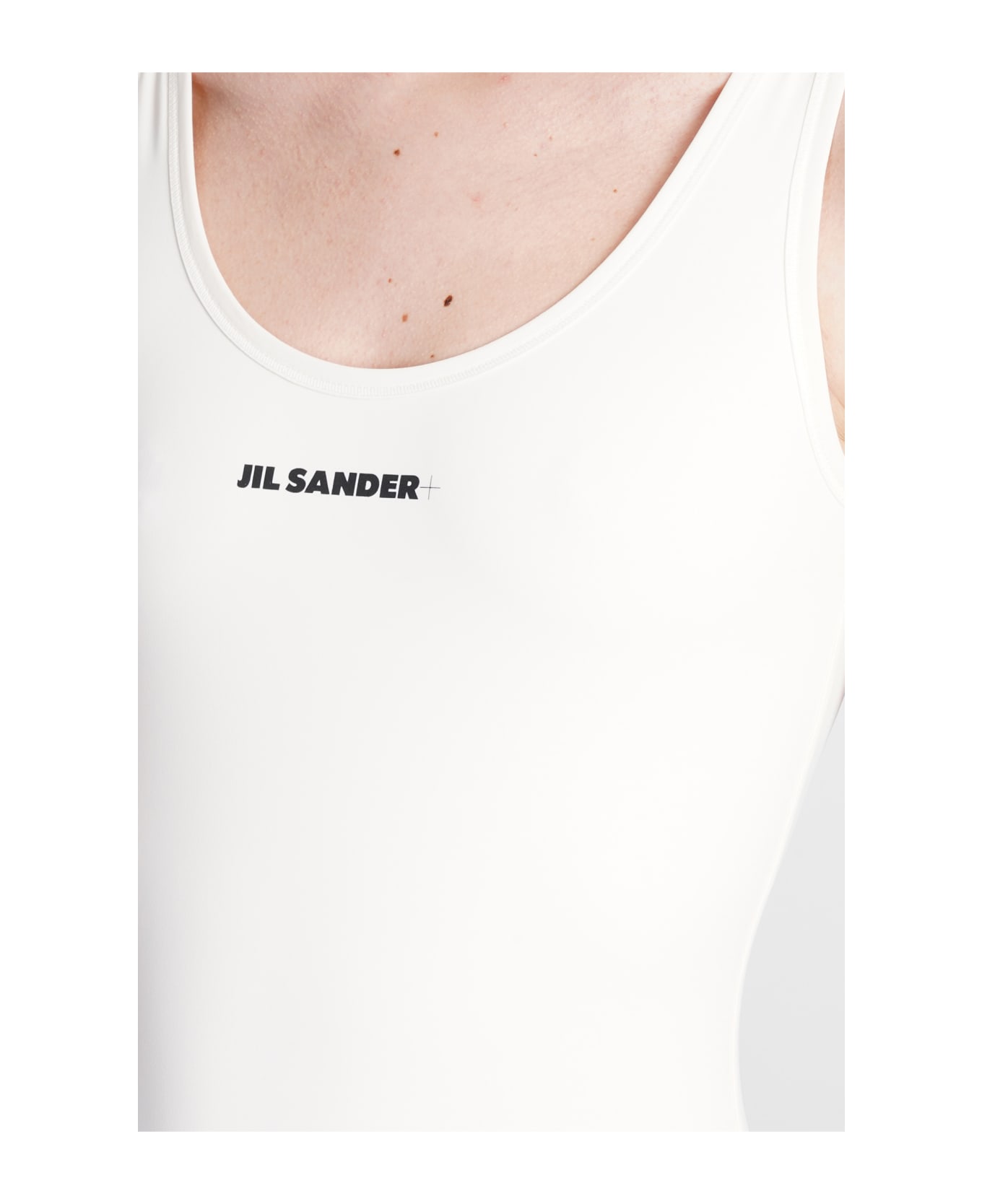 Jil Sander Beachwear In White Polyamide - Coconut 水着