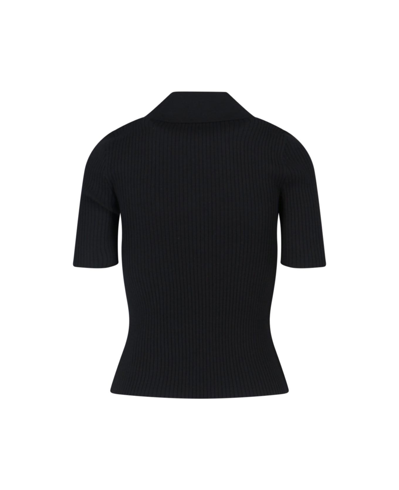 Courrèges Logo Polo Shirt - Black