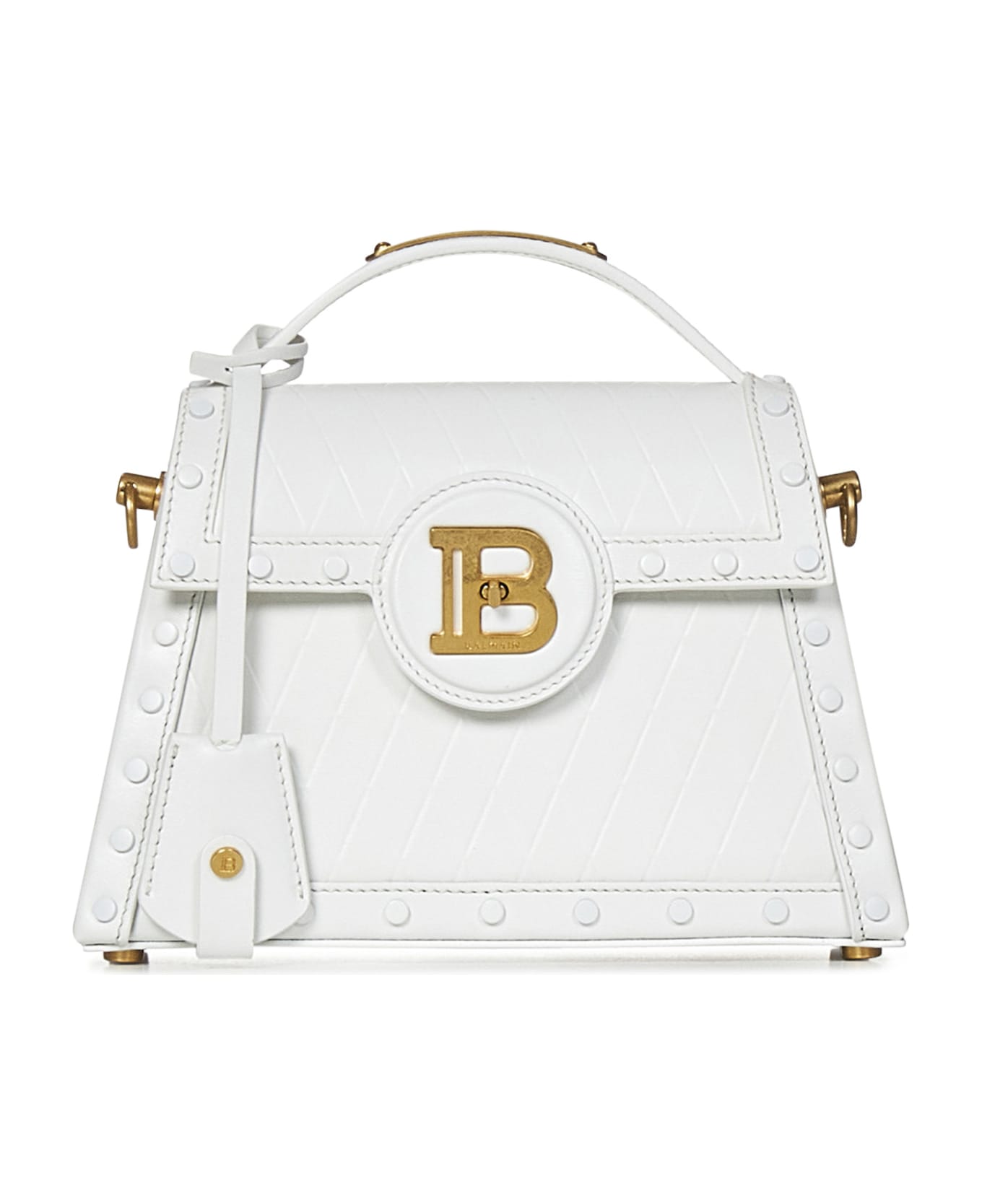Balmain Paris B-buzz Dynasty Handbag - White