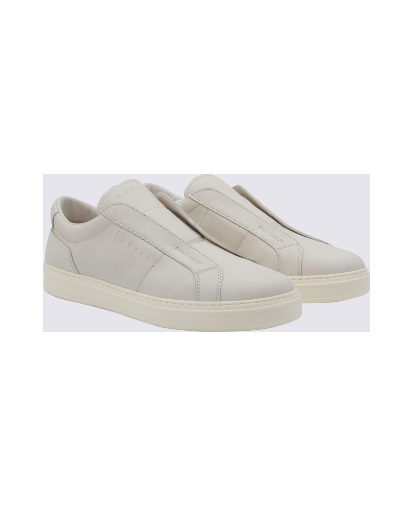 Hogan White Leather Sneakers - White