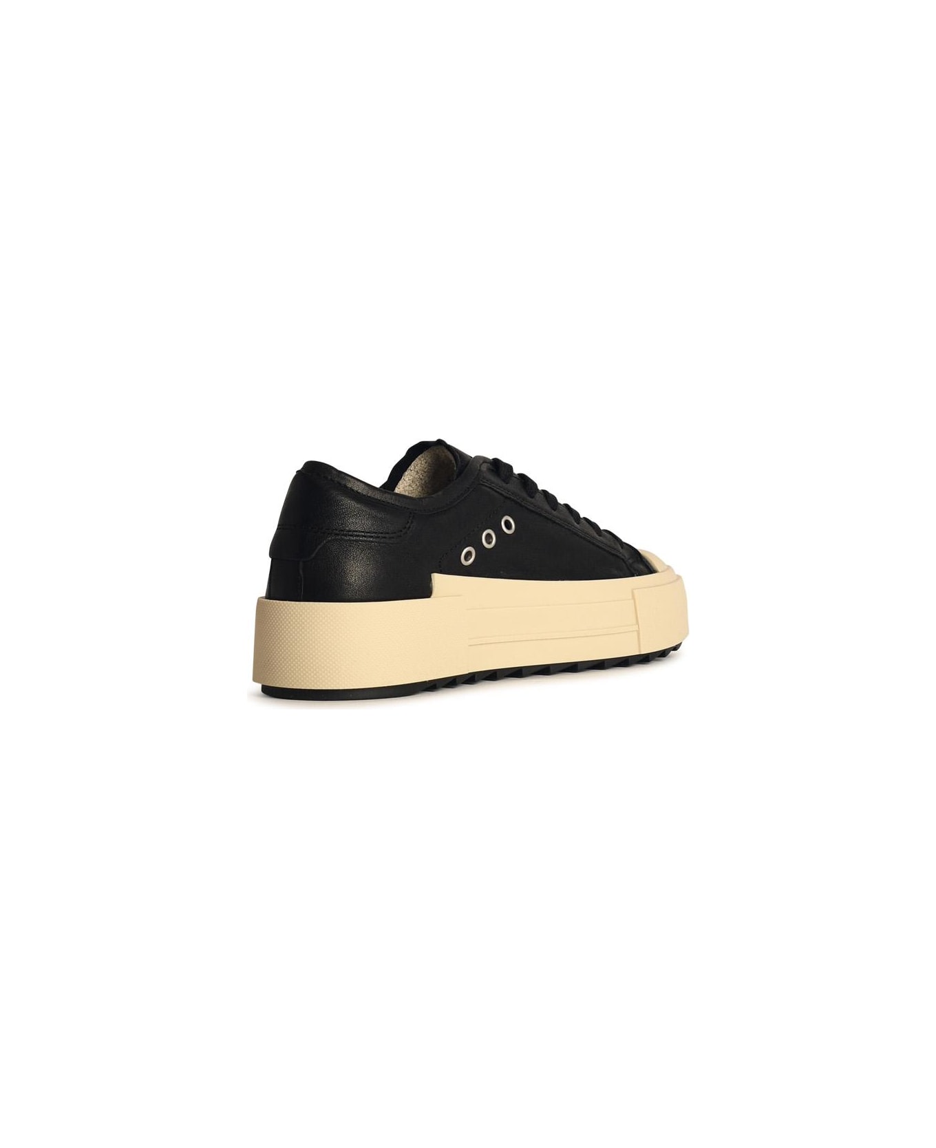 Philippe Model Paris Black Leather Sneakers - WEST_NOIR