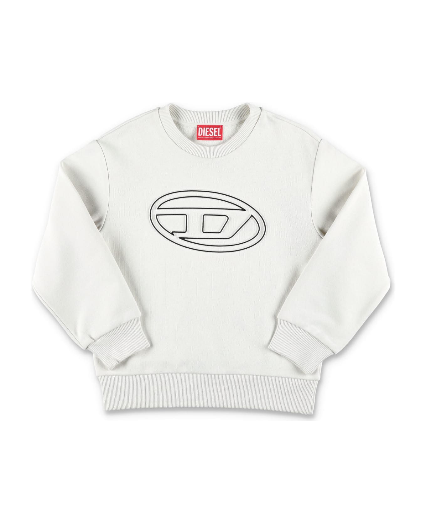 Diesel Smart Big Oval Logo Sweatshirt - CREAM ニットウェア＆スウェットシャツ