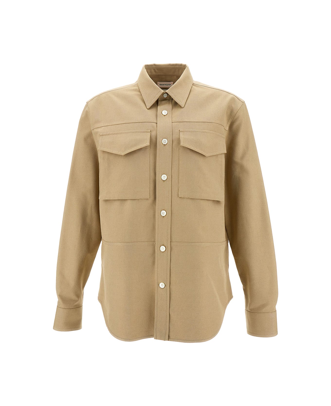 Alexander McQueen Military Pocket Shirt - Beige