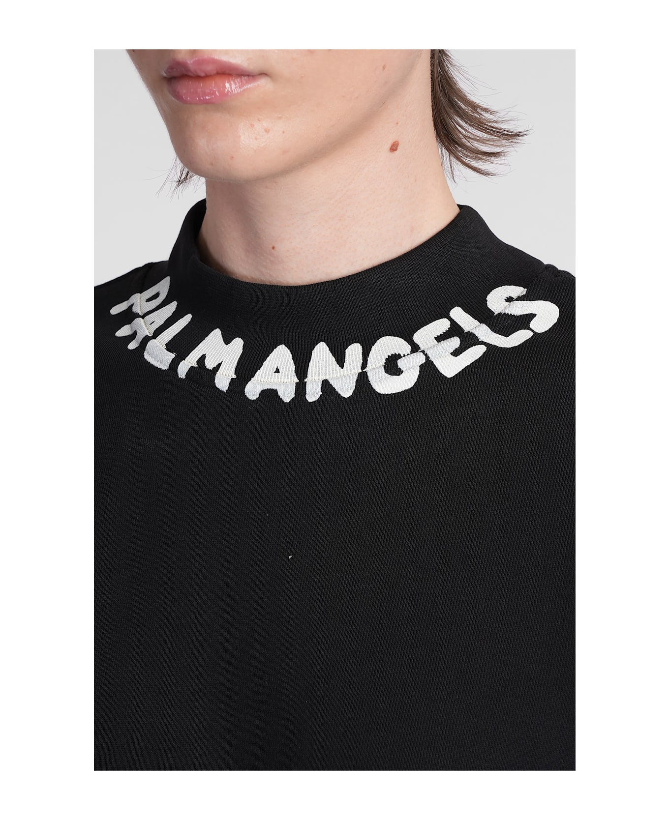 Palm Angels Sweatshirt In Black Cotton - black