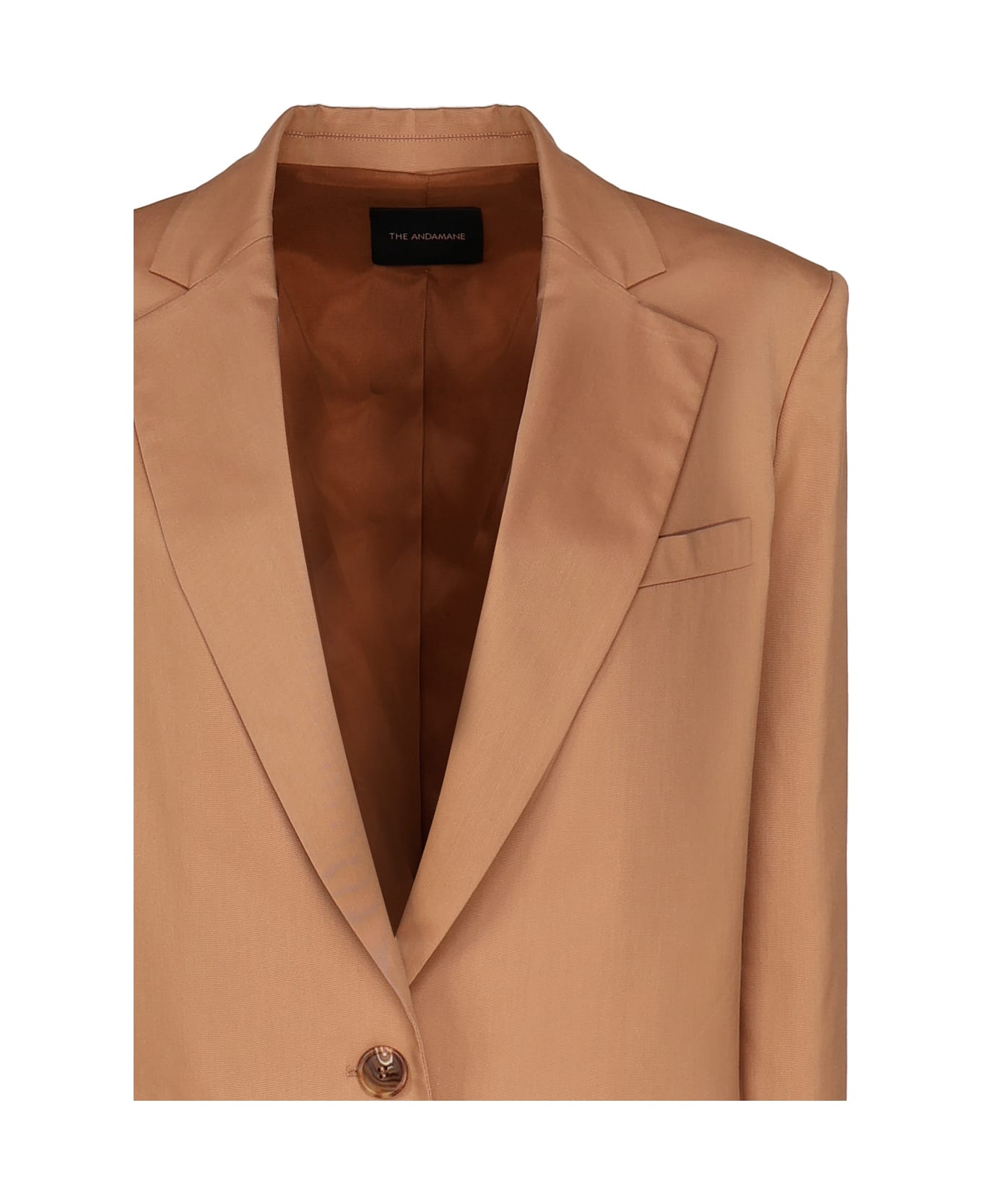 The Andamane Oversized Guia Single-breasted Blazer - Brown
