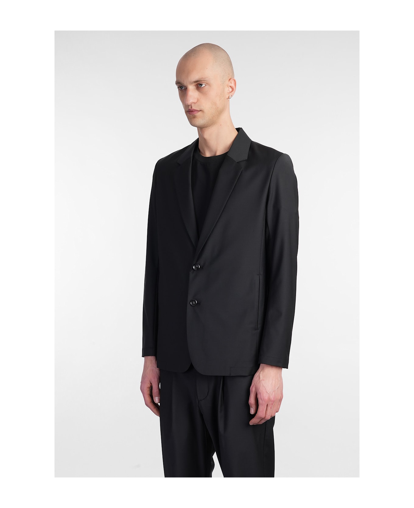 Attachment Blazer In Black Polyester - black