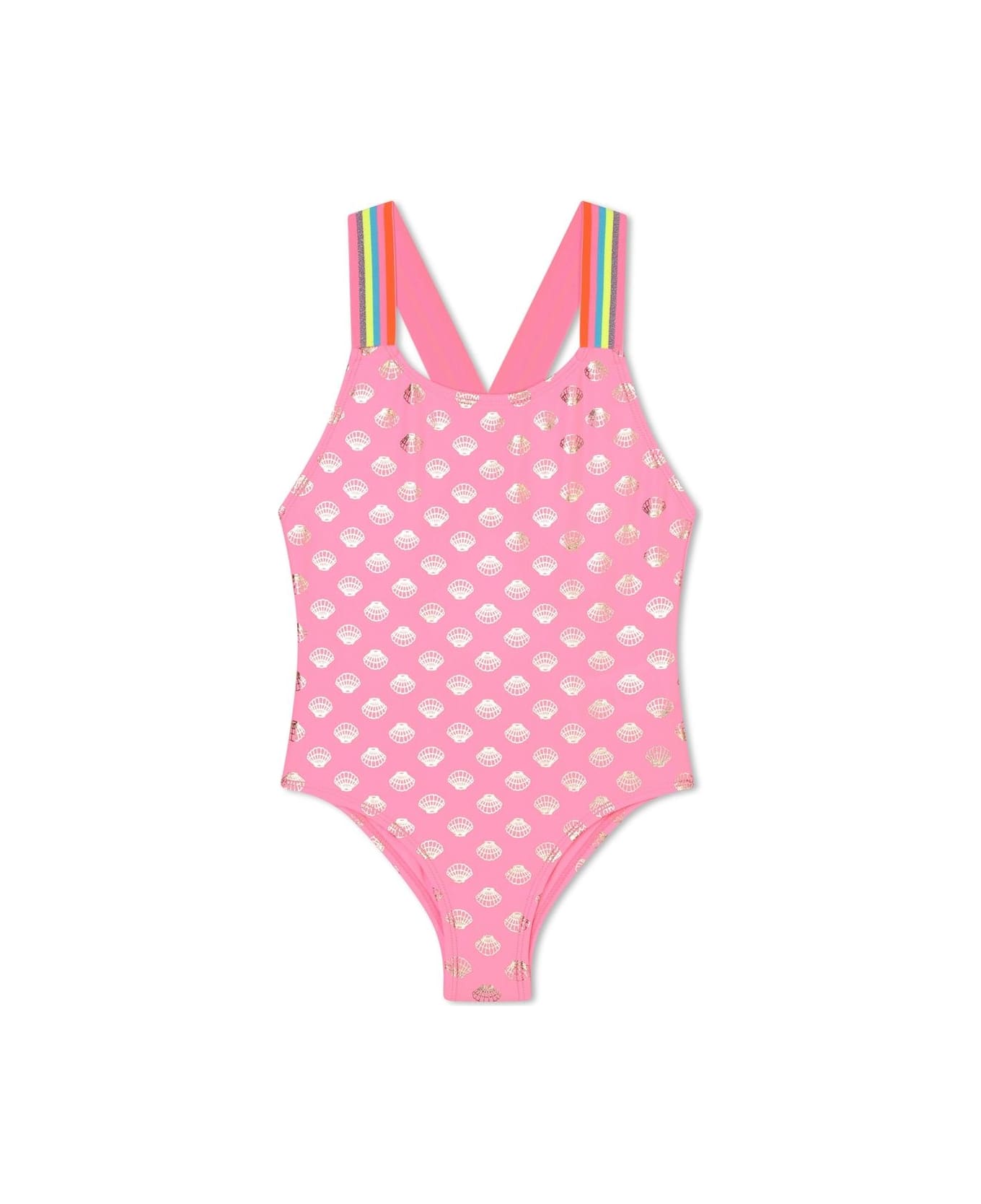 Billieblush Costume Con Stampa - Pink 水着