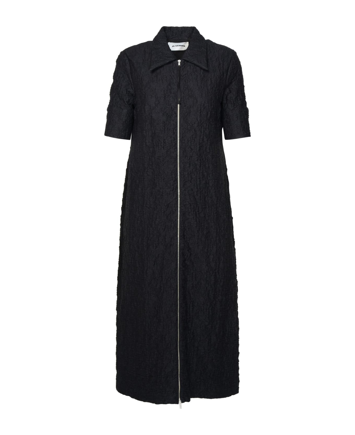 Jil Sander Black Cotton Blend Dress - Black ワンピース＆ドレス