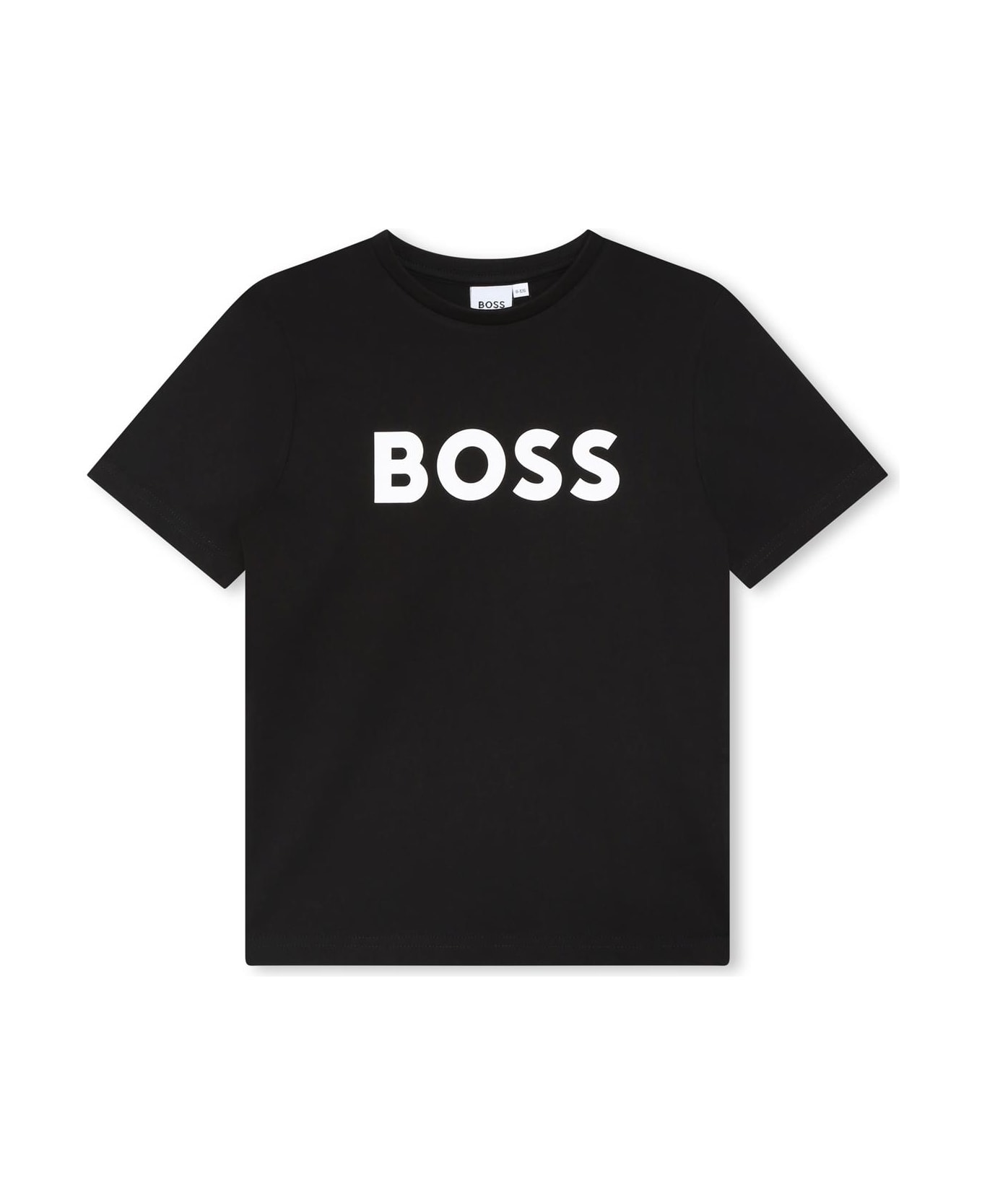 Hugo Boss T-shirt With Embossed Logo - Black Tシャツ＆ポロシャツ