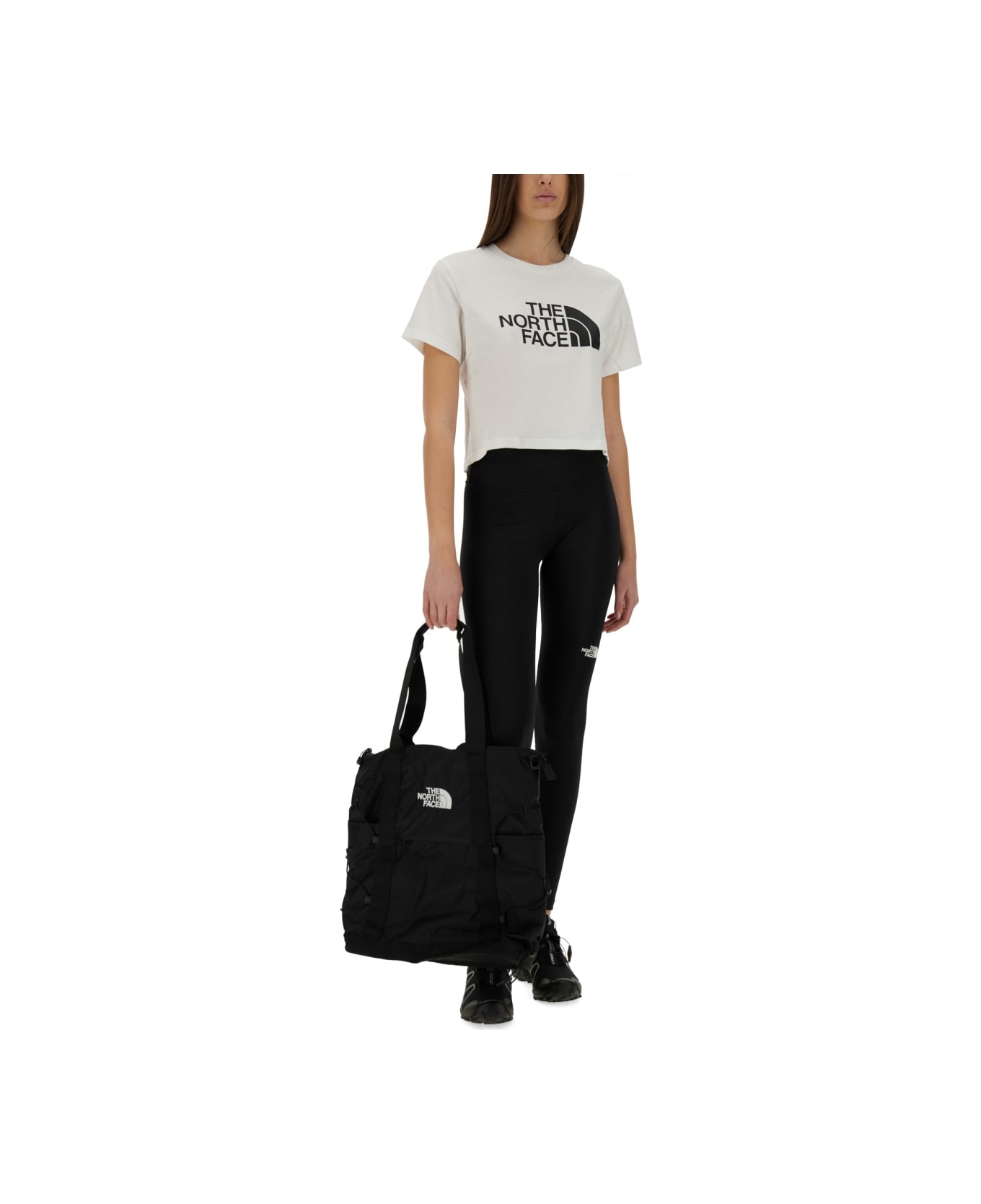 The North Face "easy" Short Waist T-shirt - WHITE