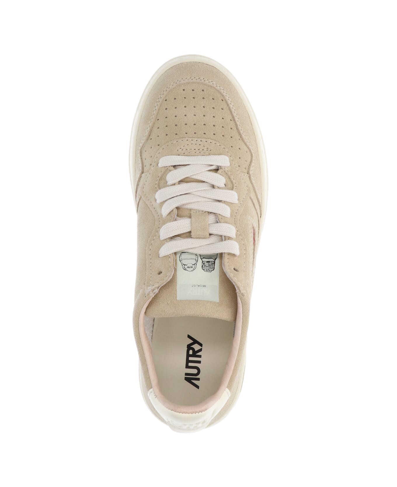 Autry "medalist" Low Sneakers - Beige