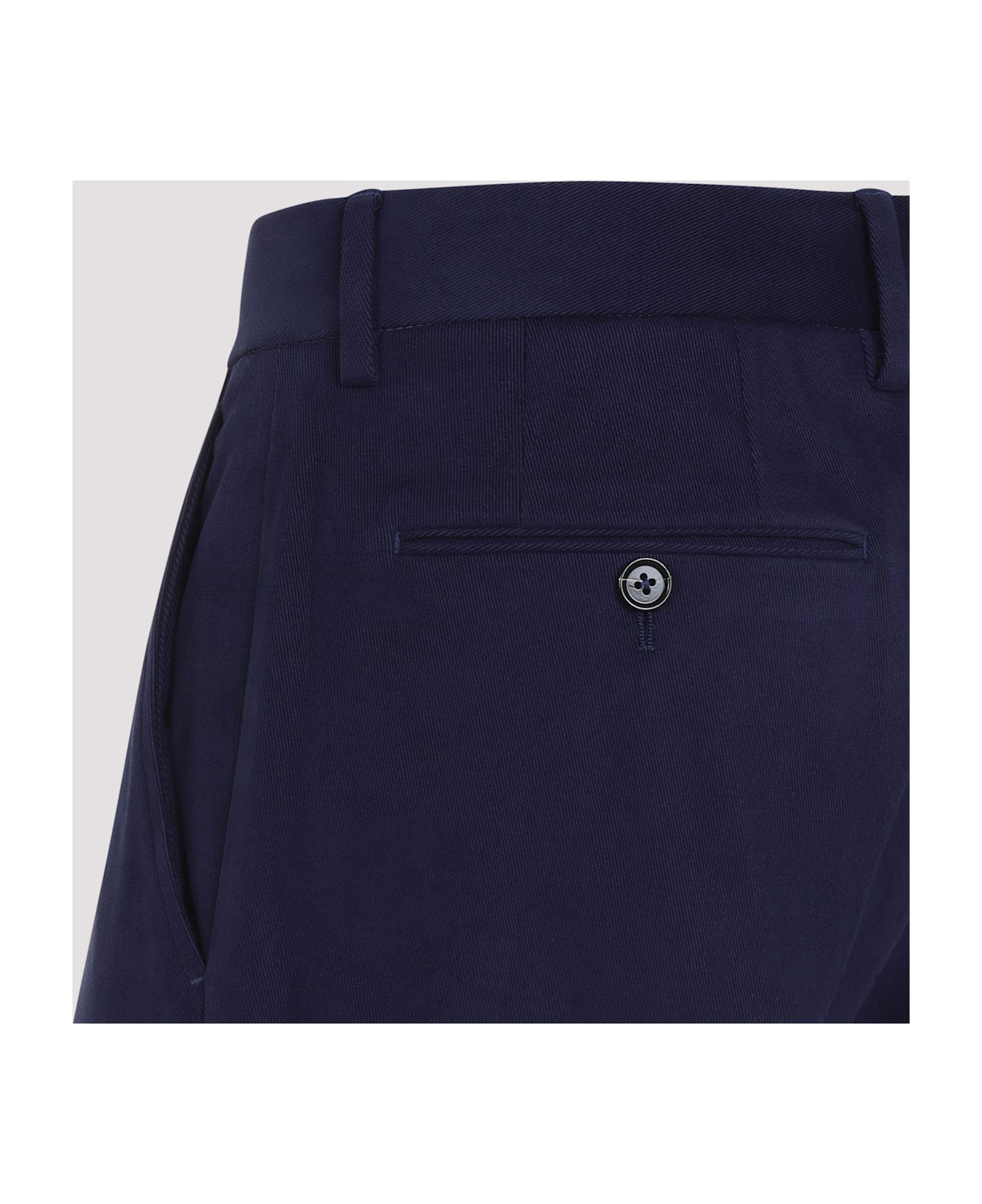 Zegna Winter Chino Pants - Blue Medio Unito