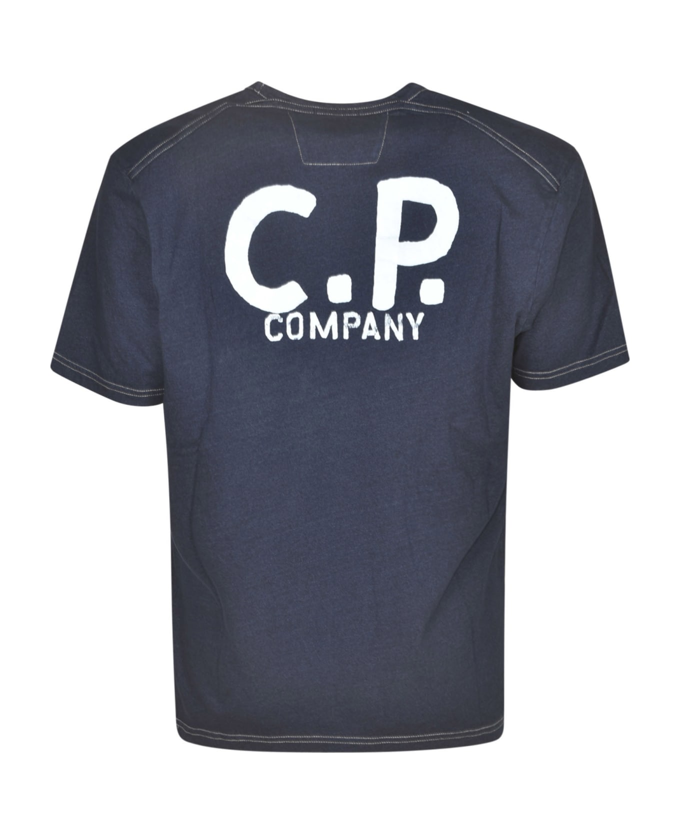 C.P. Company Logo Print T-shirt - Indigo