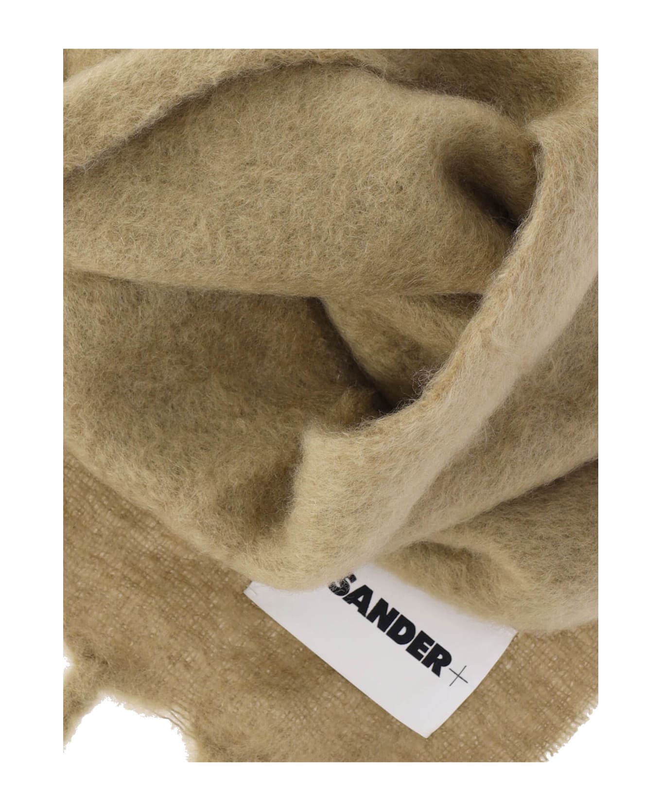 Jil Sander Beige Mohair Blend Scarf - Beige