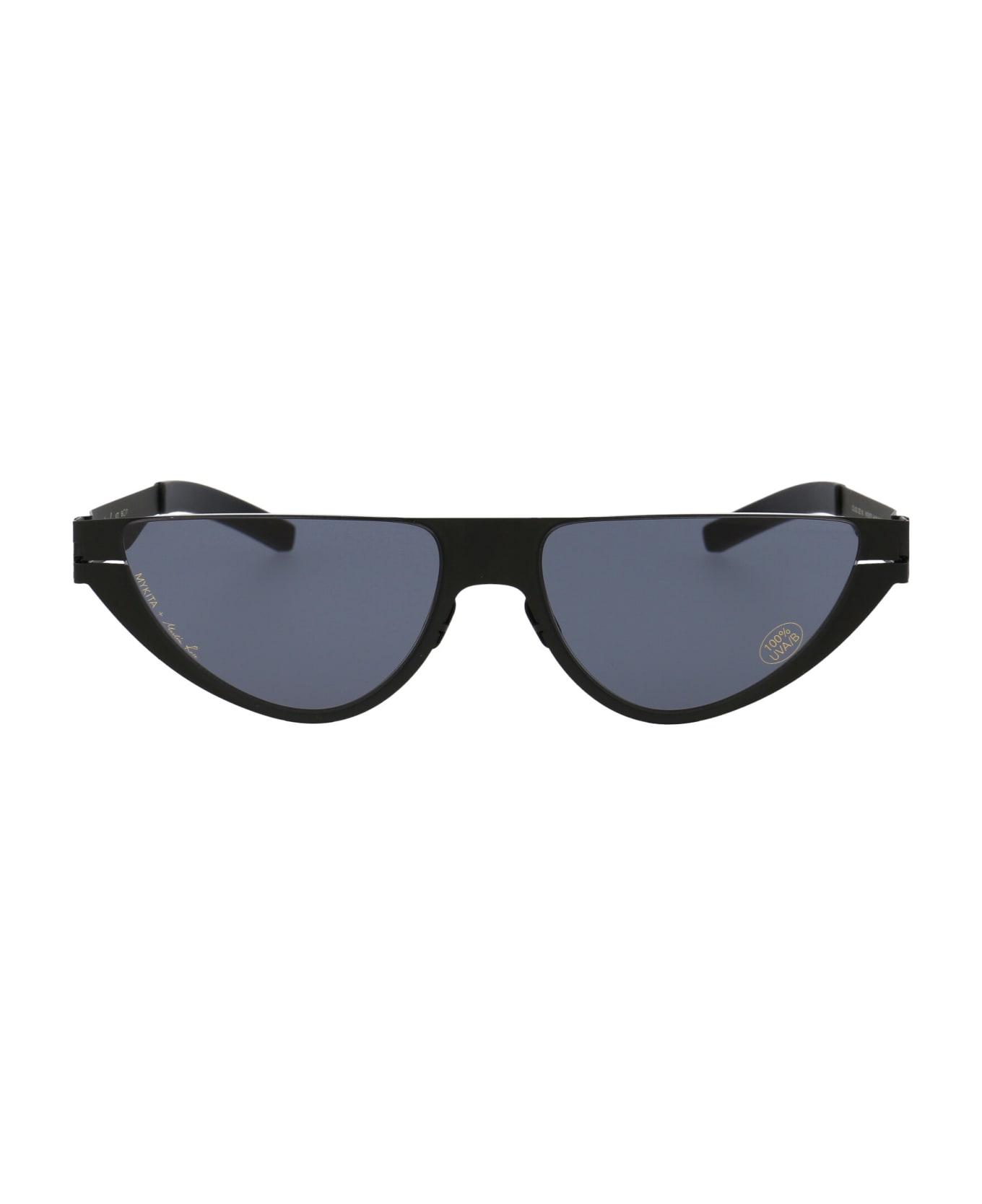 Mykita Kitt Sunglasses - 002 BLACK DARKGREY SOLID