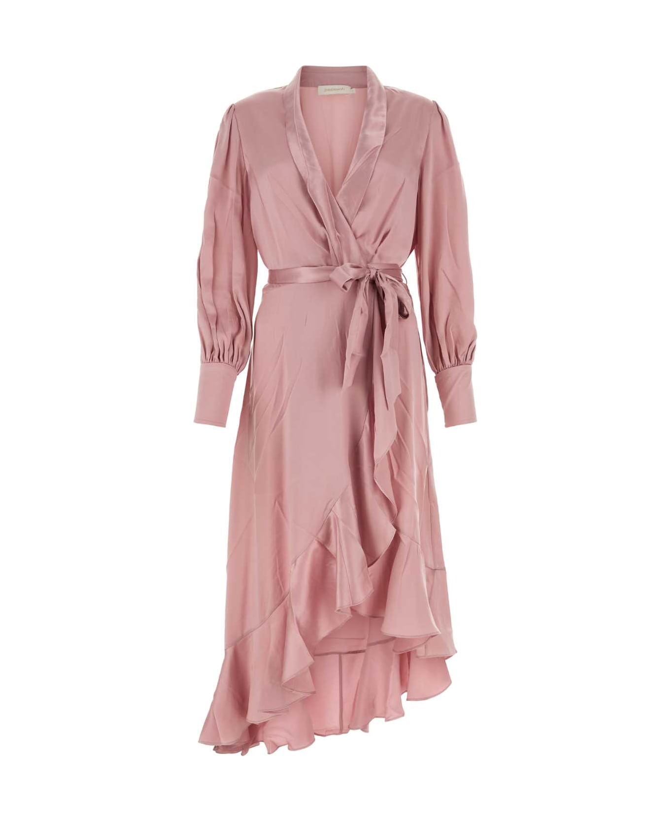 Zimmermann Pink Silk Dress - PINK