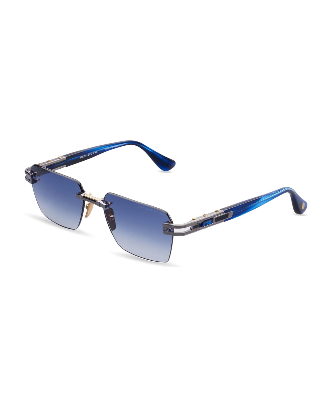 Dita Meta-evo One - Antique Silver / Blue Swirl Sunglasses - Silver サングラス