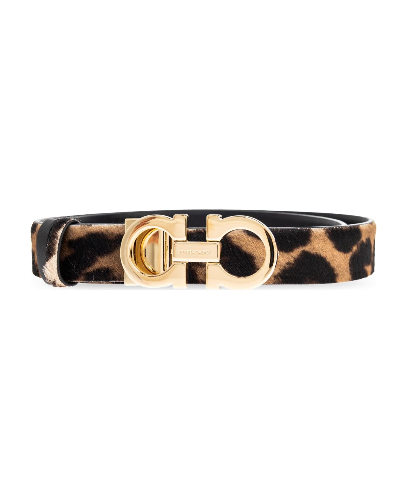 Ferragamo Double-sided Belt - NEUTRALS/BLACK