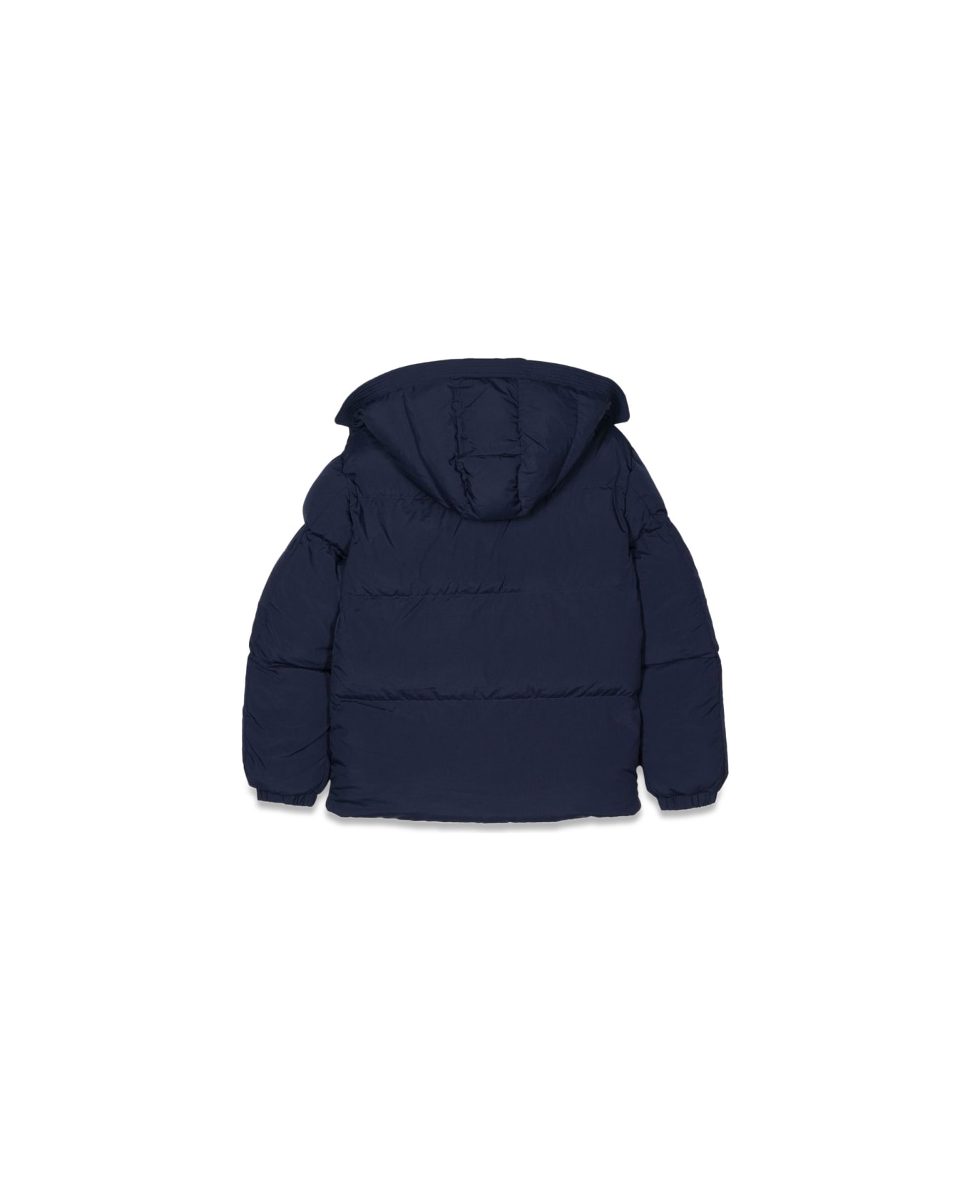 Diesel Padded Down Jacket With Hood - BLUE