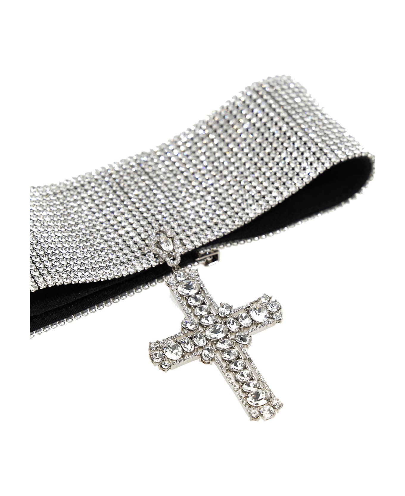 【Dolce Gabbana】COLLANA CON CROCIFISSO◆WNN5W3W1111 Rosary-style necklace with crosses in Gold for Women