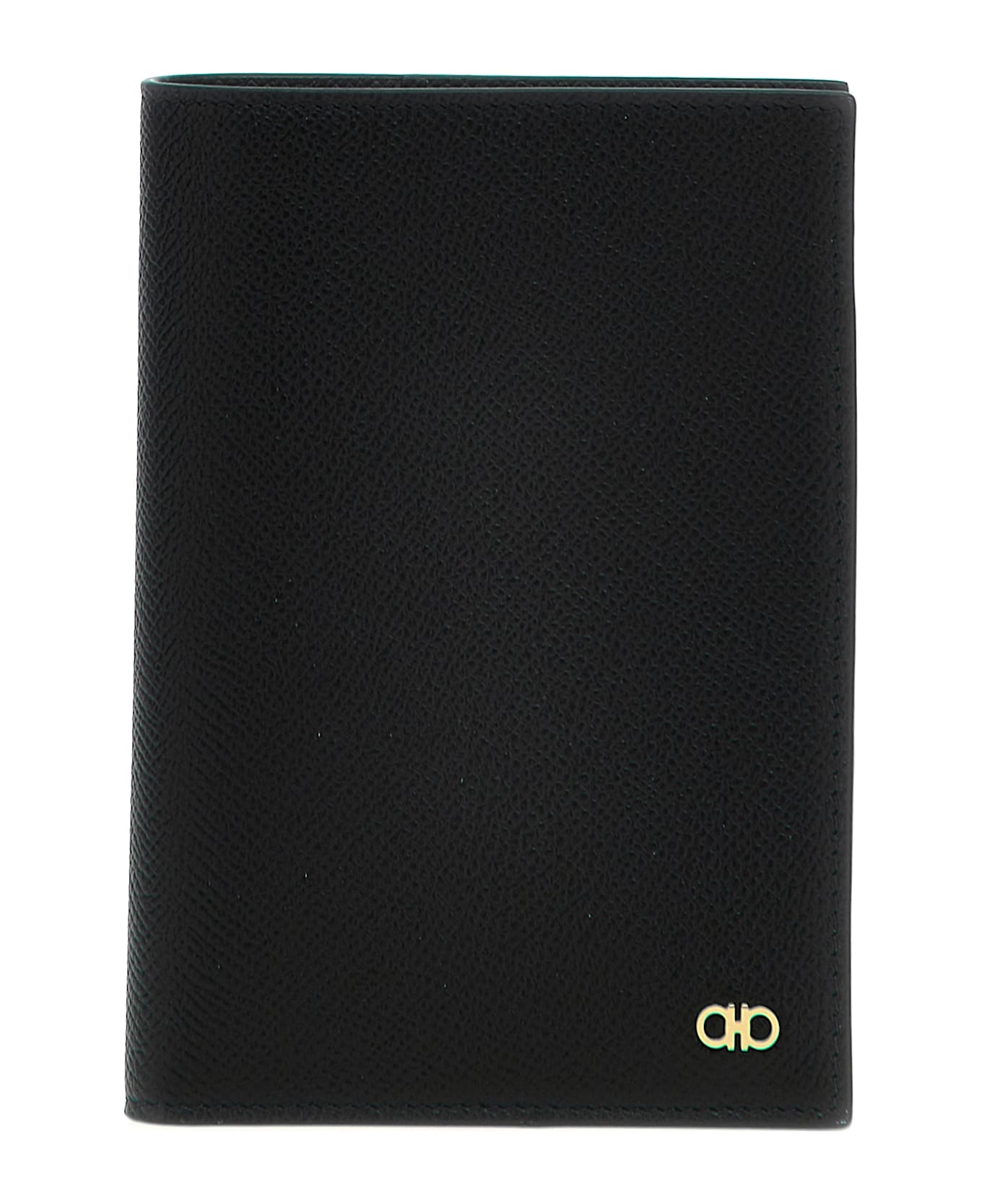 Ferragamo 
micro Gancio
 Passport Holder - Black  