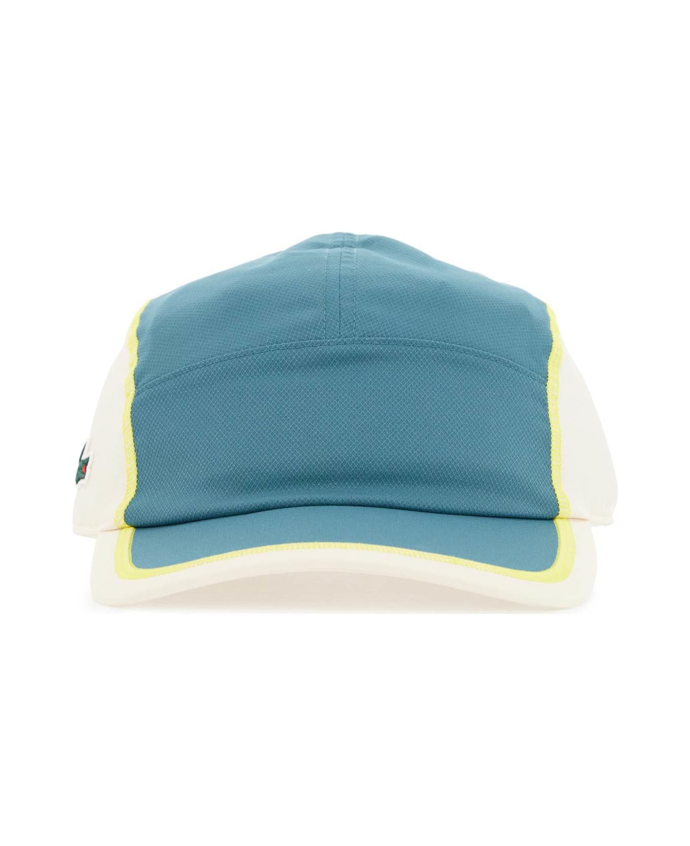 Lacoste Baseball Cap With Color Blocking - HYDRO LAPLAND (White)