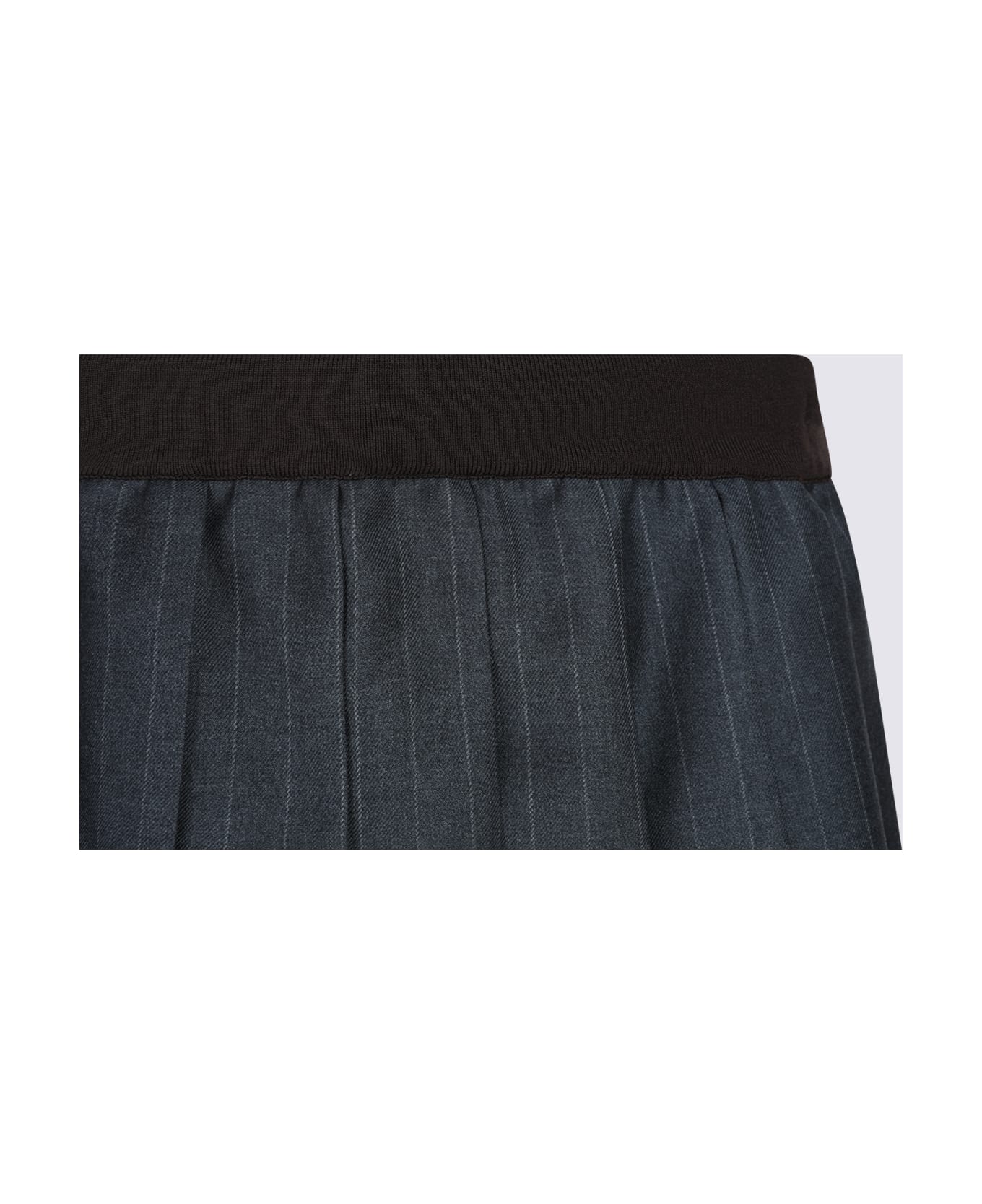 Miu Miu Grey Wool Skirt - Grey