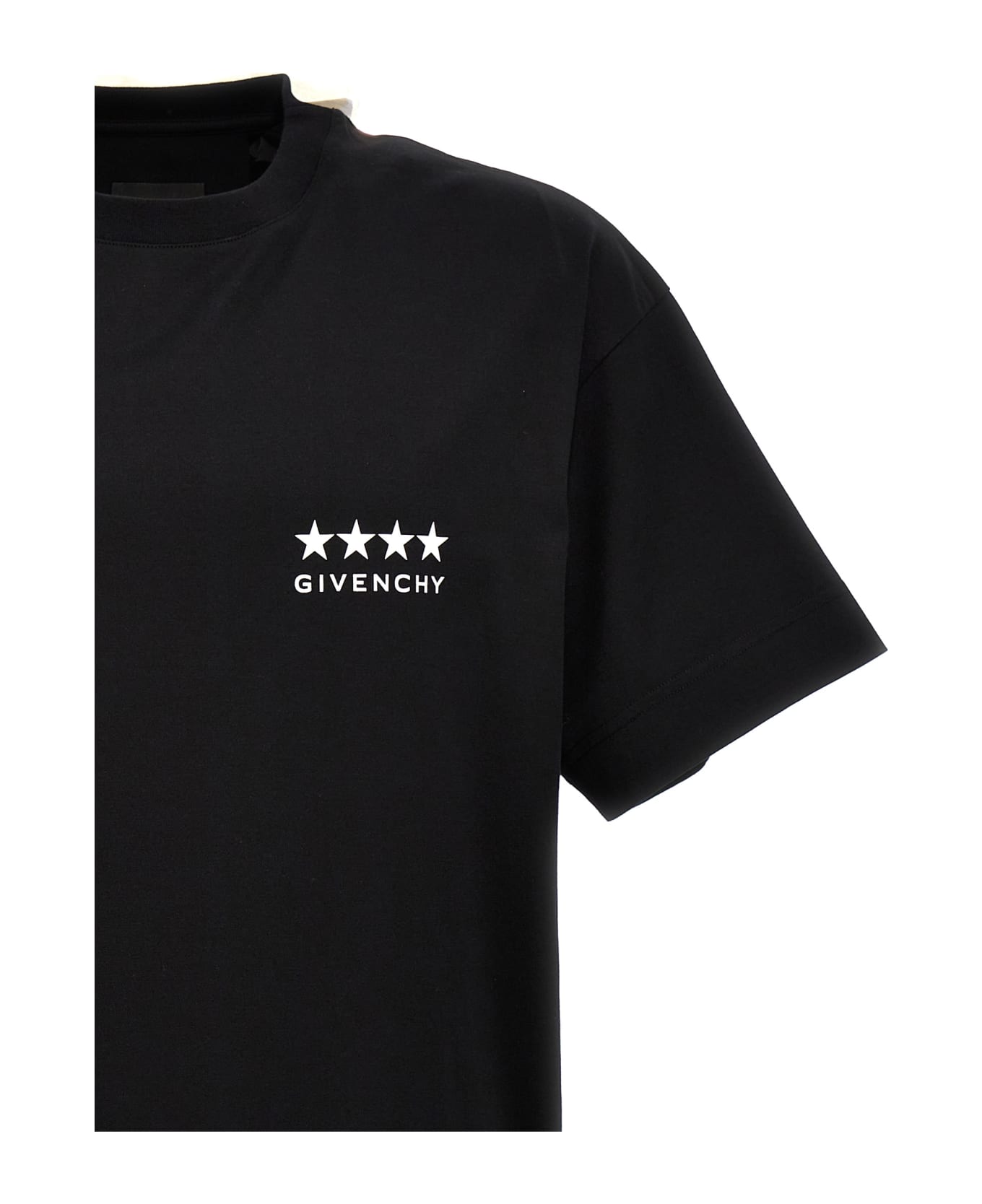 Givenchy Logo Print T-shirt - White/Black シャツ