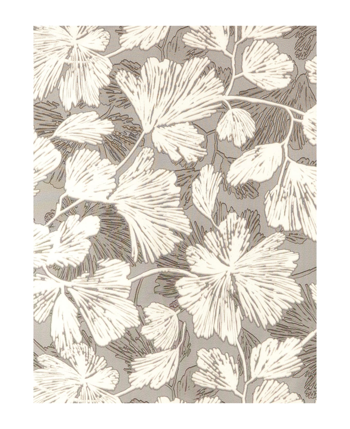 Brunello Cucinelli Floral Scarf - Gray スカーフ＆ストール