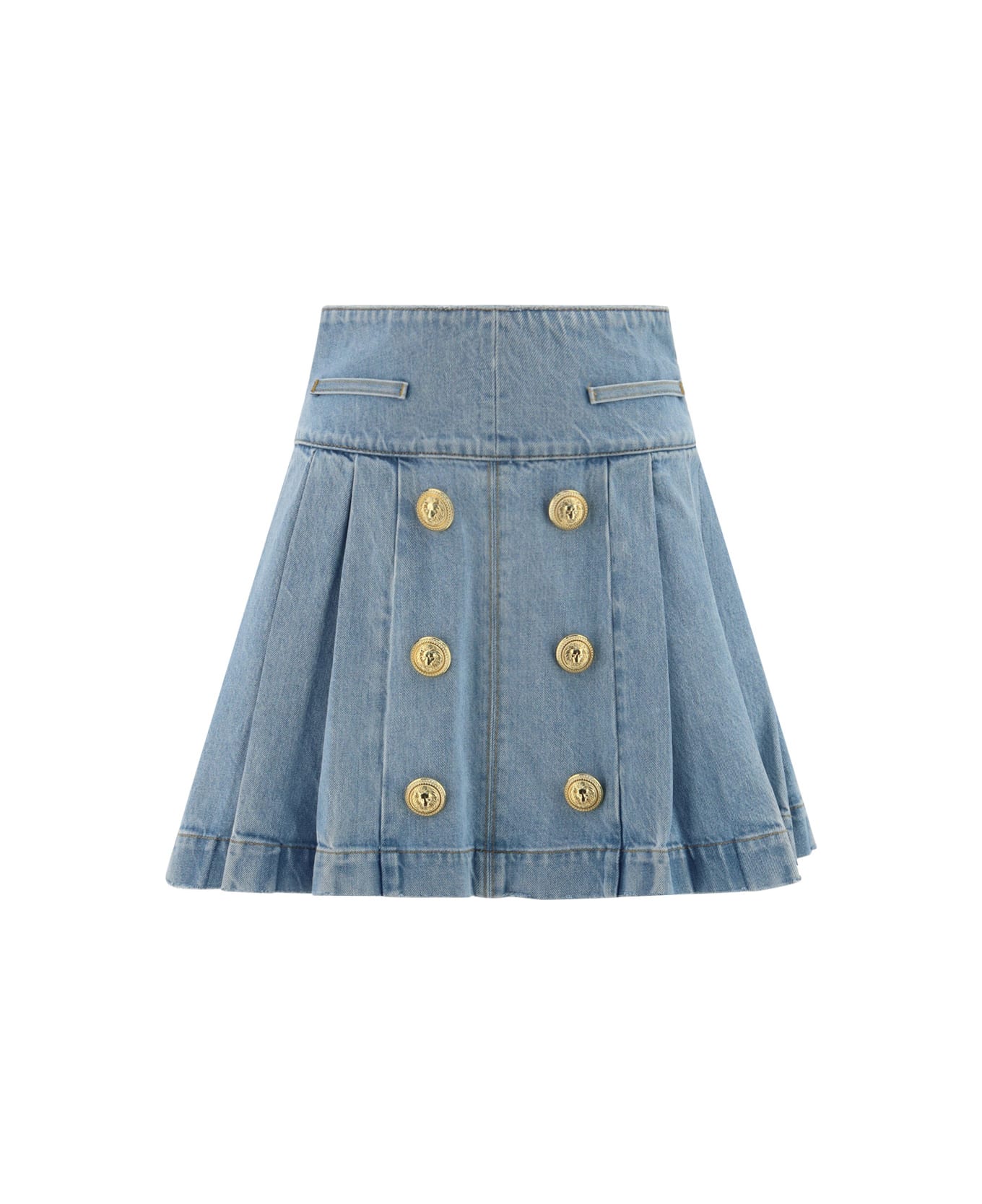 Balmain Skirt - Bleu Jean Claire