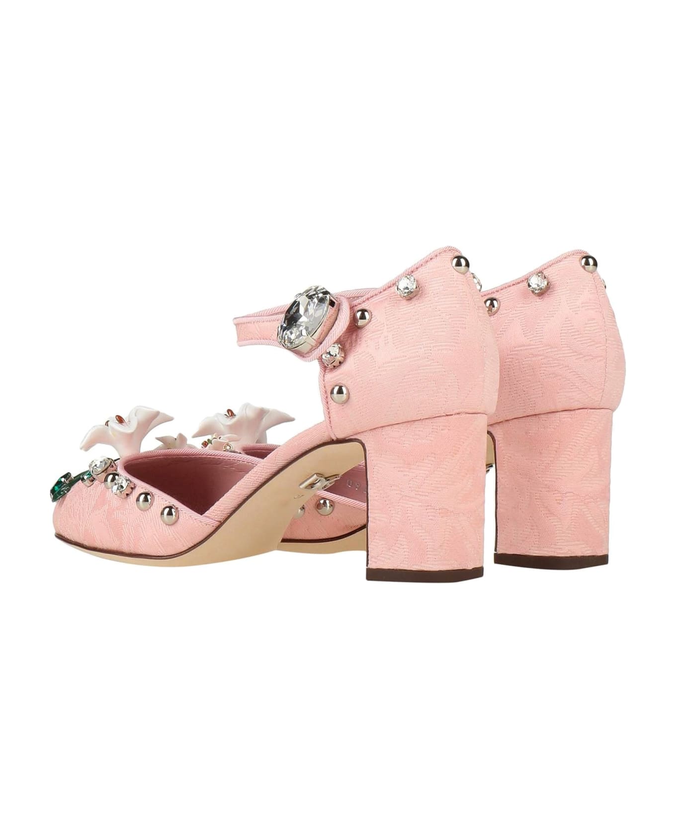 Dolce & Gabbana Vally Printed Pumps - Pink