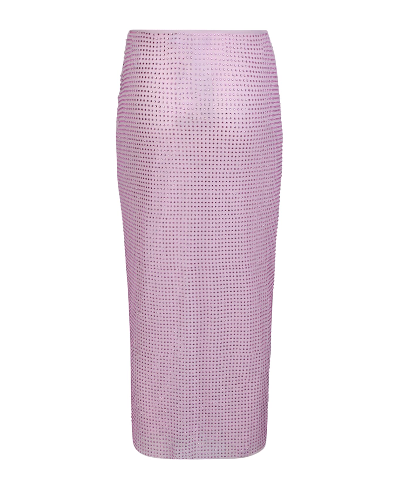 self-portrait Rhinestone Wrap Midi Lilac Skirt - Purple