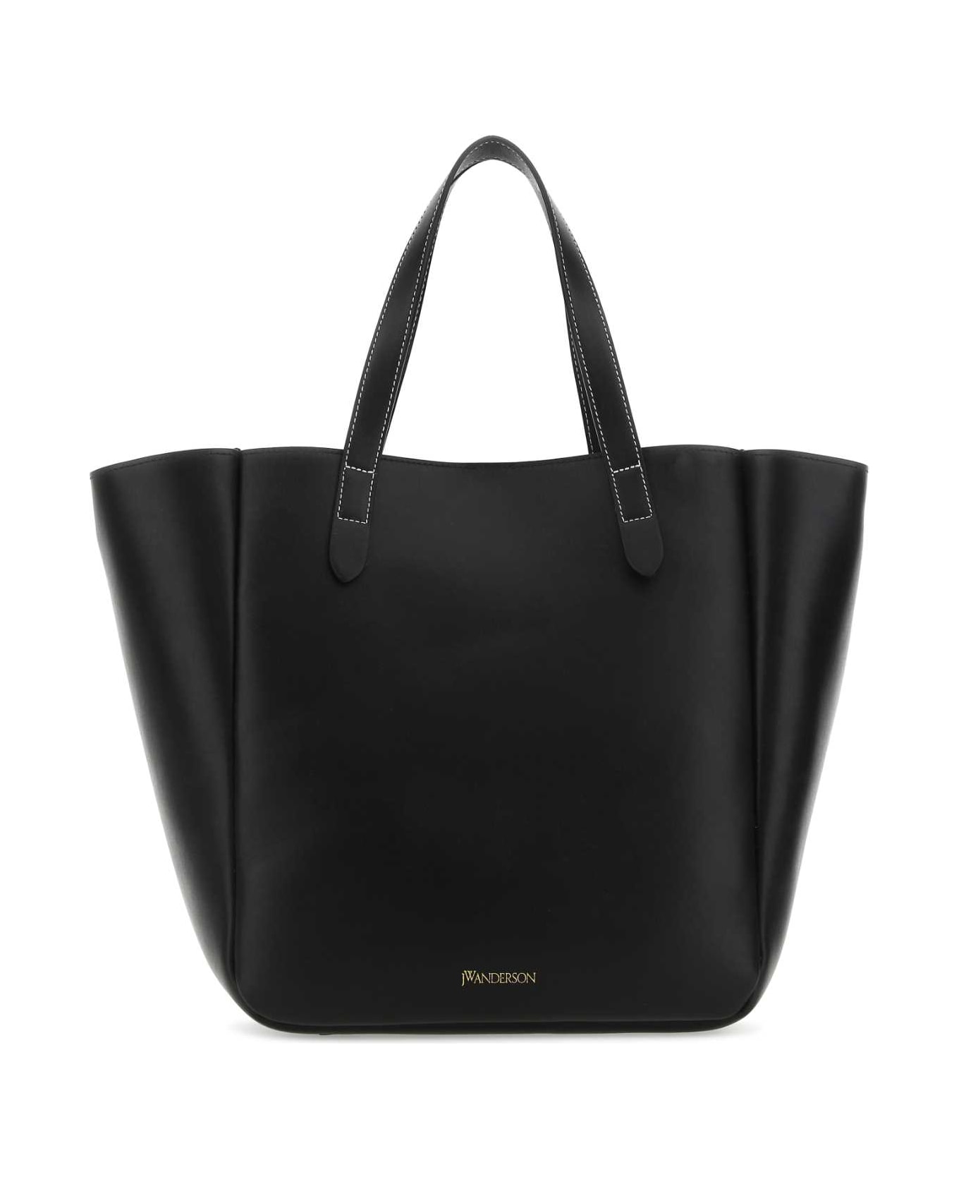 J.W. Anderson Black Leather Shopping Bag - 999