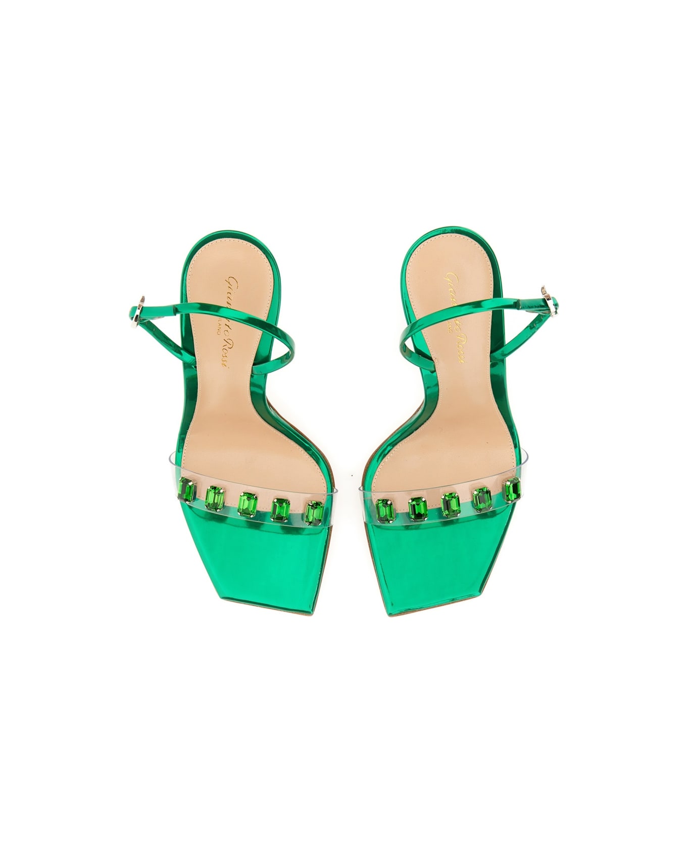 Gianvito Rossi Candy Ribbon Sandal - GREEN