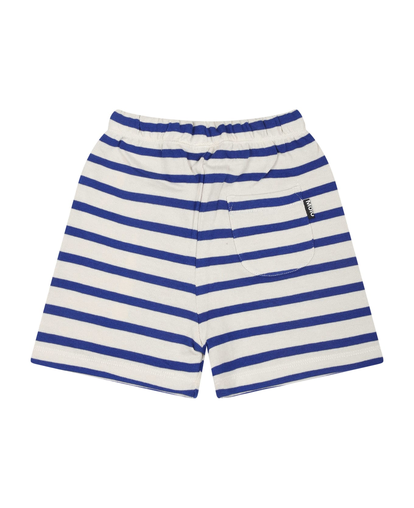 Molo Ivory Shorts For Babykids With Smiley - Multicolor